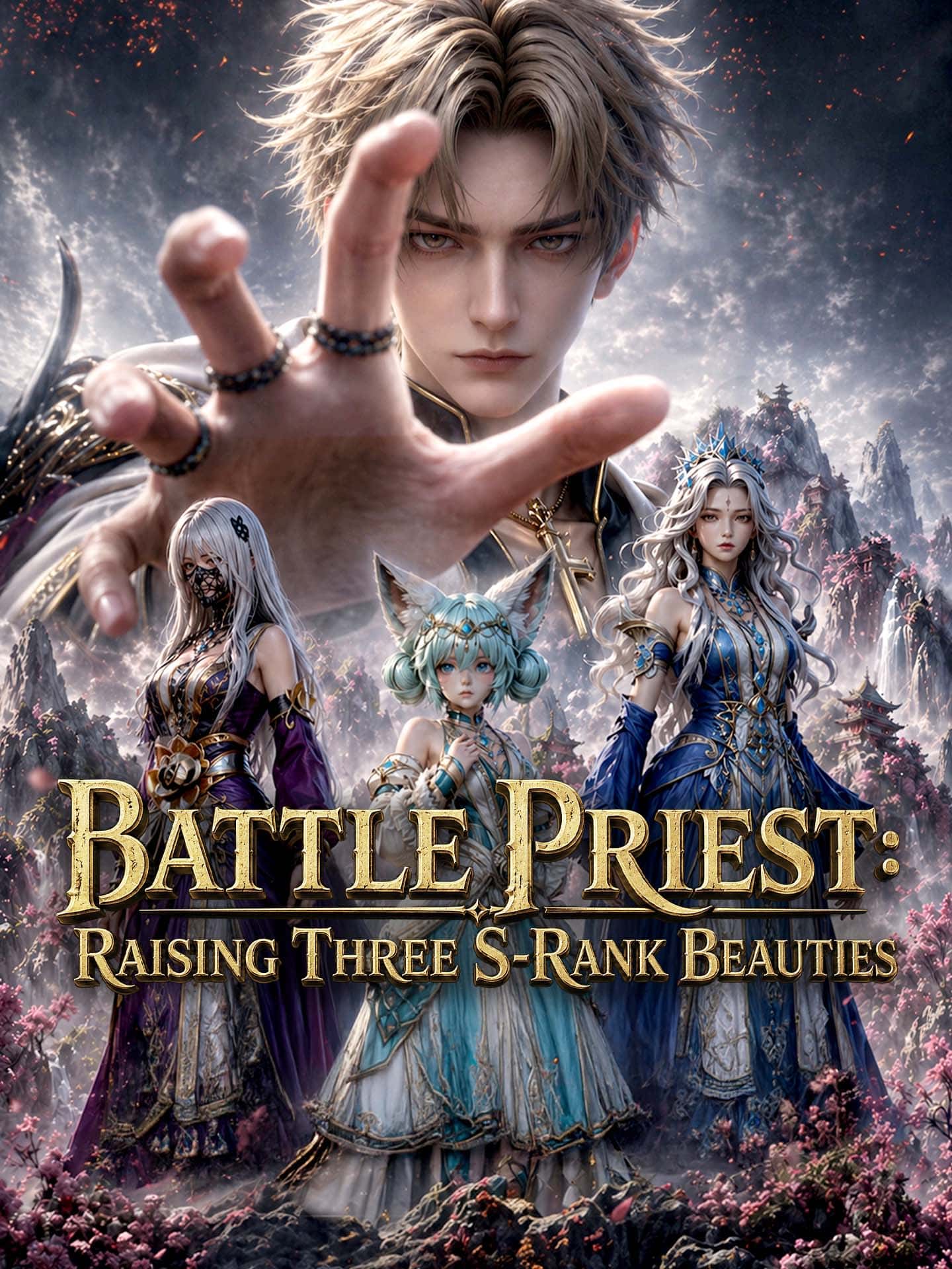 Poster of [ENG DUB] Battle Priest: Raising Three S-Rank Beauties