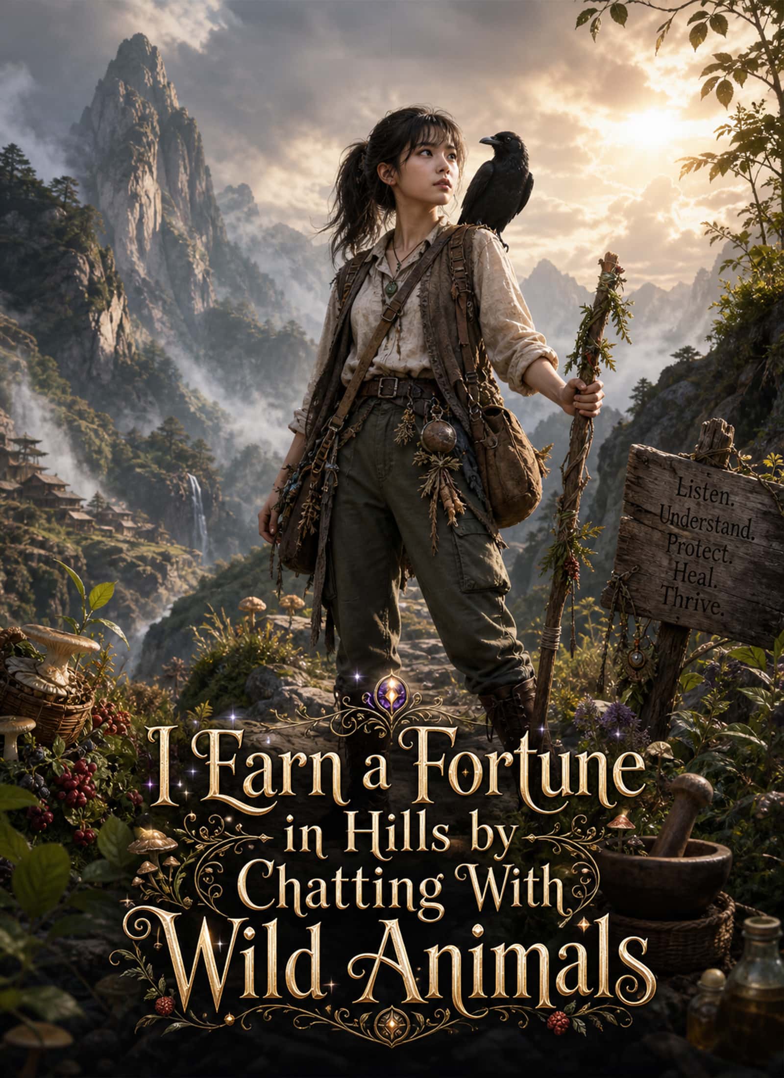 Poster of [Dubbed] I Earn a Fortune in Hills by Chatting With Wild Animals