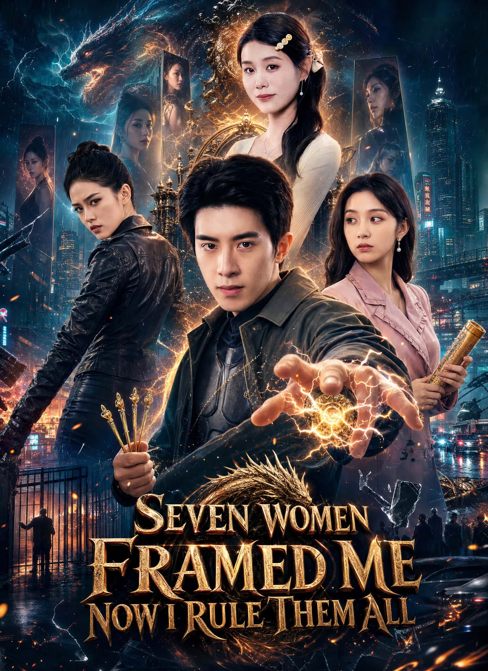 Poster of [Dubbed] Seven Women Framed Me Now I Rule Them All