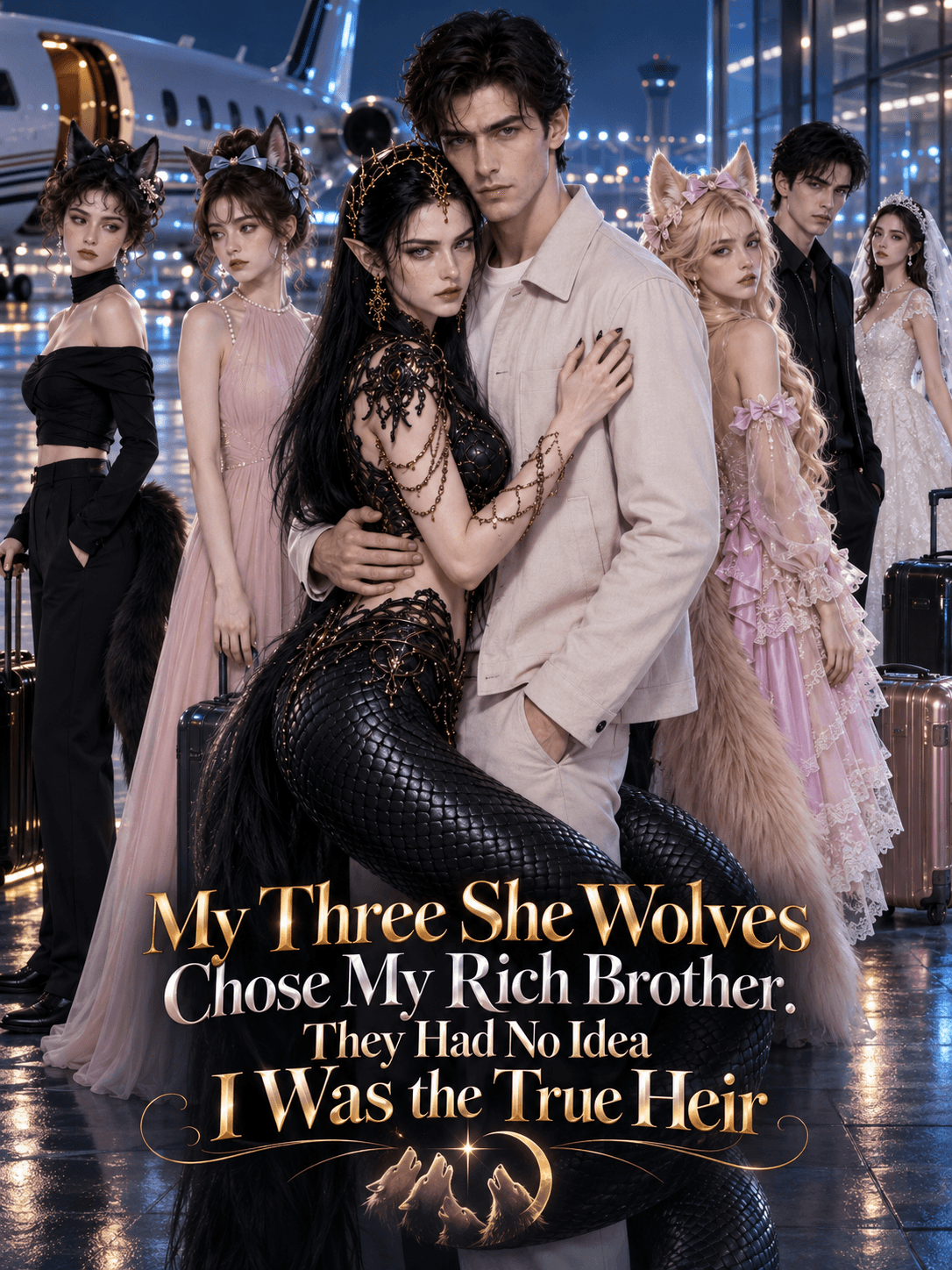 Poster of My Three She-Wolves Chose My Rich Brother. They Had No Idea I Was the True Heir