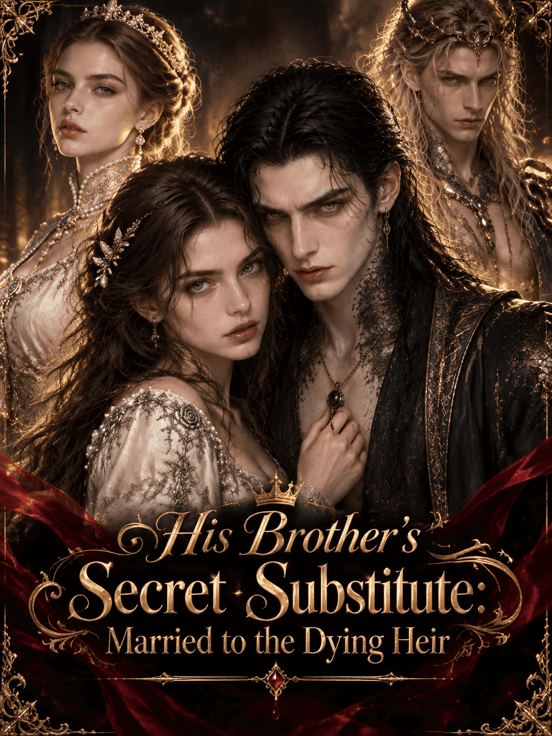 Poster of His Brother's Secret Substitute: Married to the Dying Heir