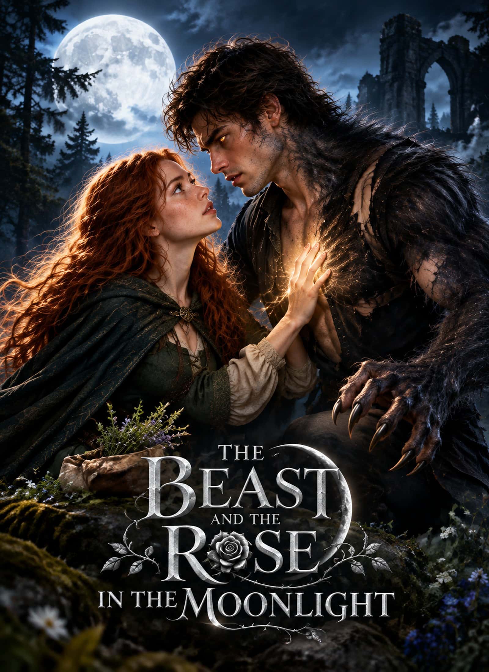 Poster of The Beast and the Rose in the Moonlight