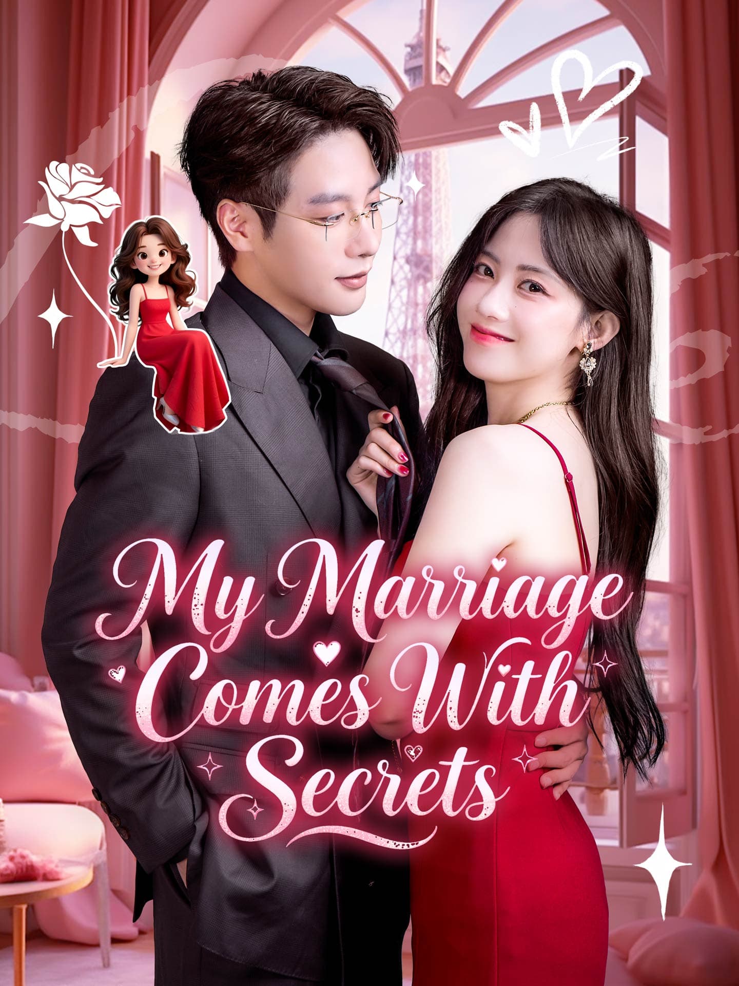 Official poster of My Marriage Comes With Secrets, as shown on GoodShort
