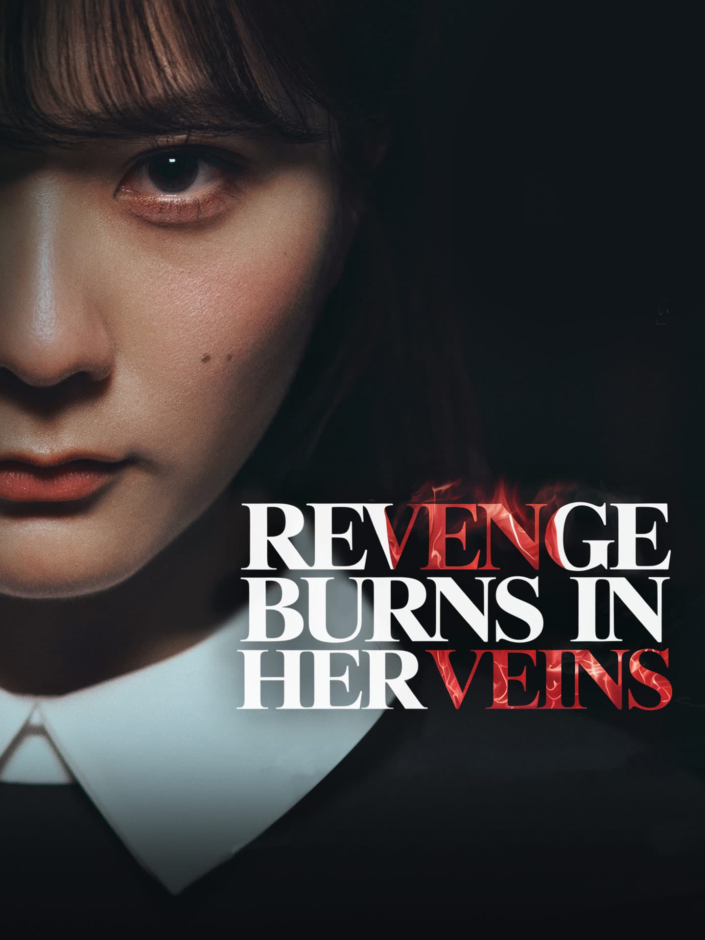 Official poster of Revenge Burns in Her Veins, as shown on GoodShort