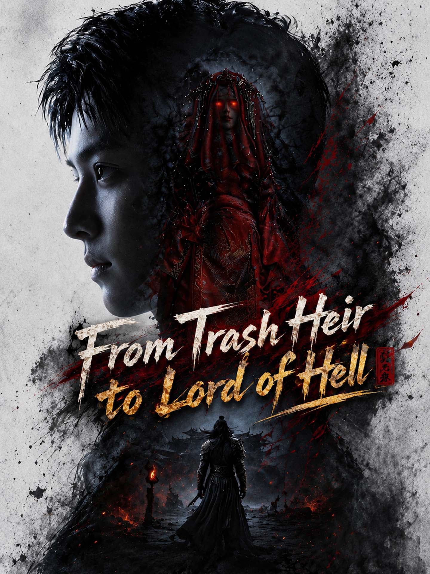 Official poster of [ENG DUB] From Trash Heir to Lord of Hell, as shown on GoodShort