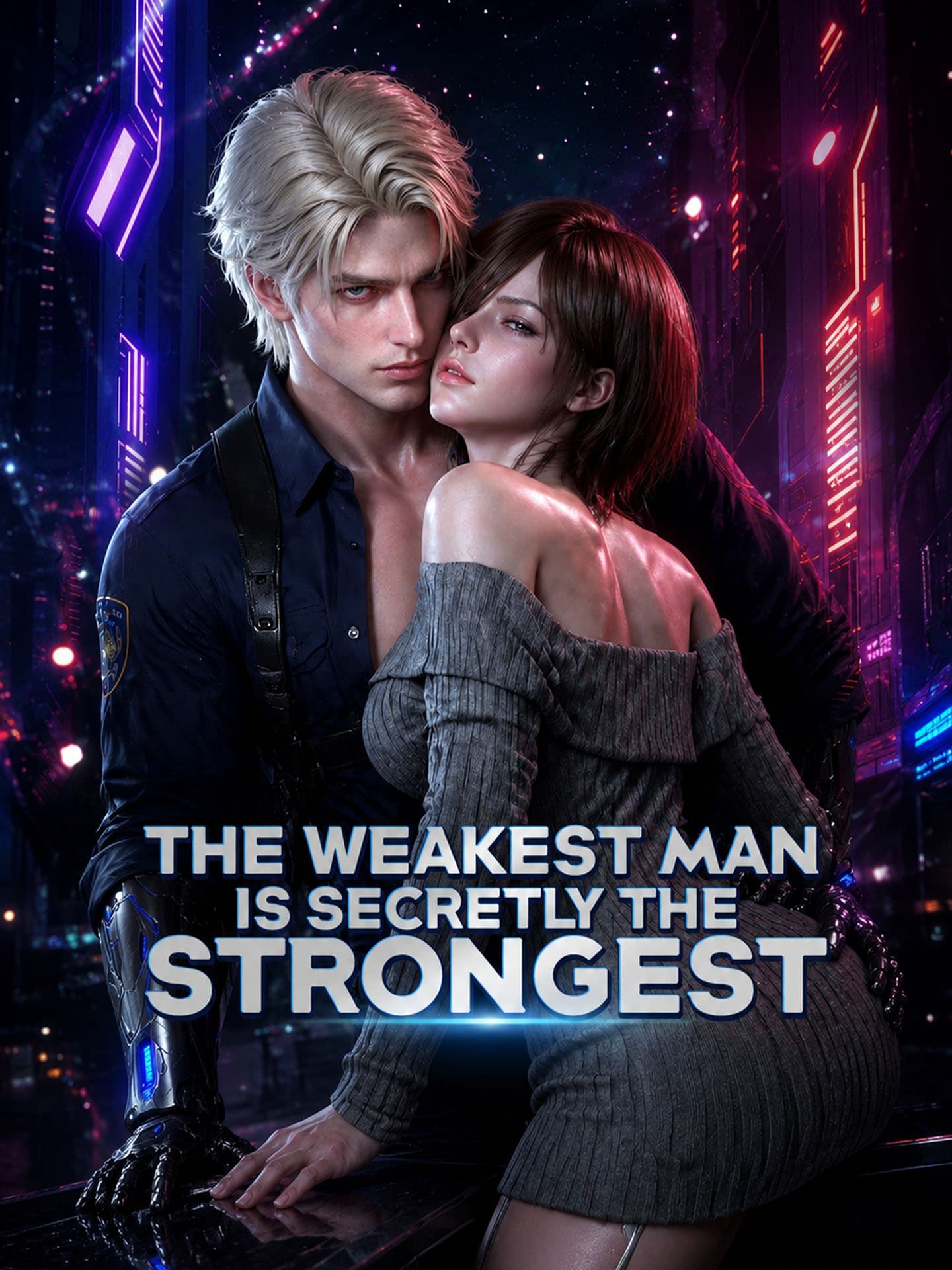Official poster of The Weakest Man Is Secretly The Strongest, as shown on GoodShort