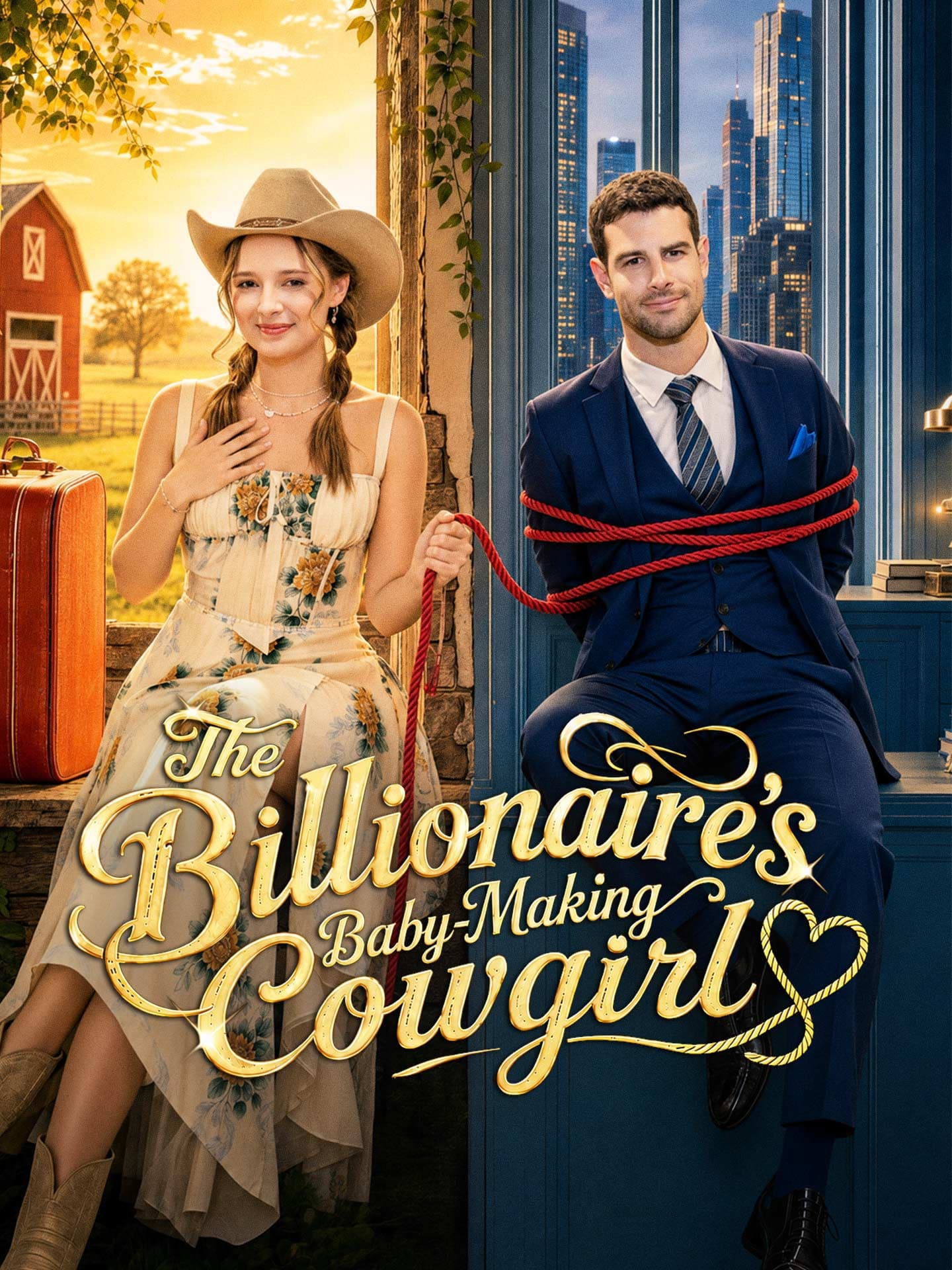 Official poster of The Billionaire's Baby-Making Cowgirl, as shown on GoodShort