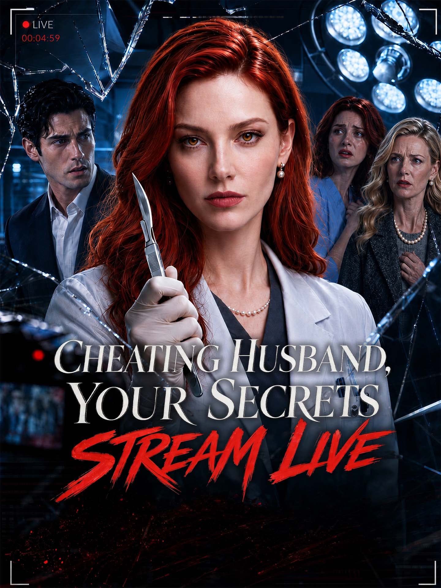 Official poster of Cheating Husband, Your Secrets Stream Live, as shown on GoodShort