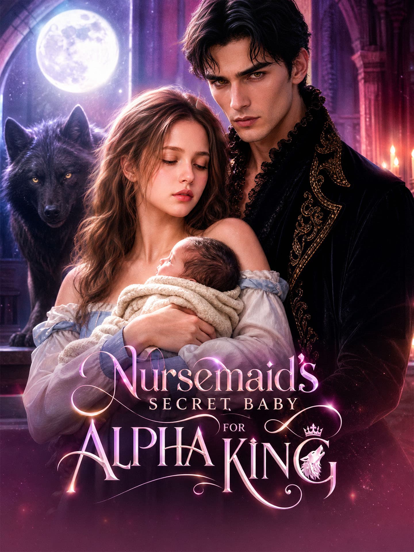 Official poster of Nursemaid's Secret Baby for Alpha King, as shown on GoodShort