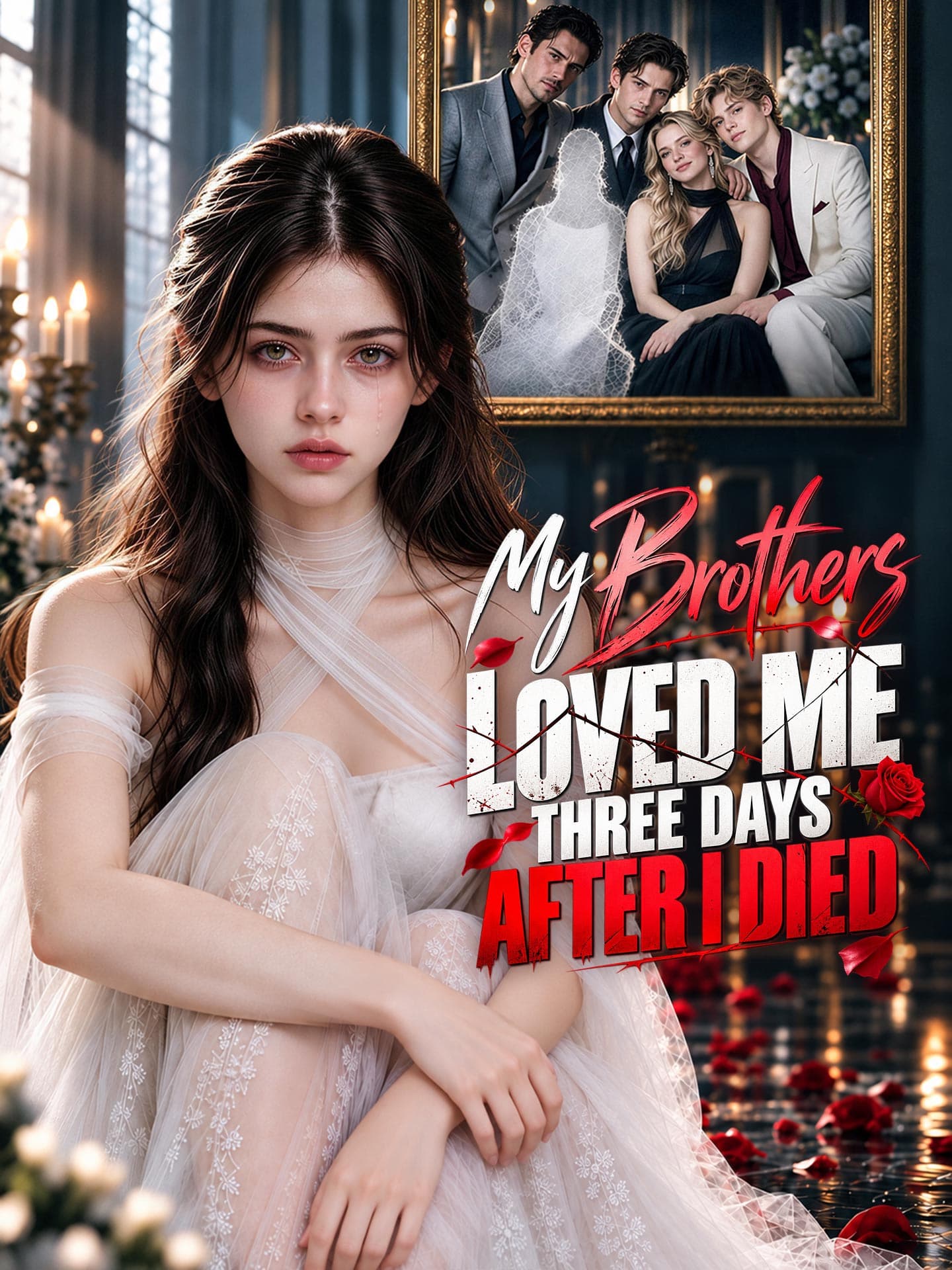 Official poster of My Brothers Loved Me Three Days After I Died, as shown on GoodShort