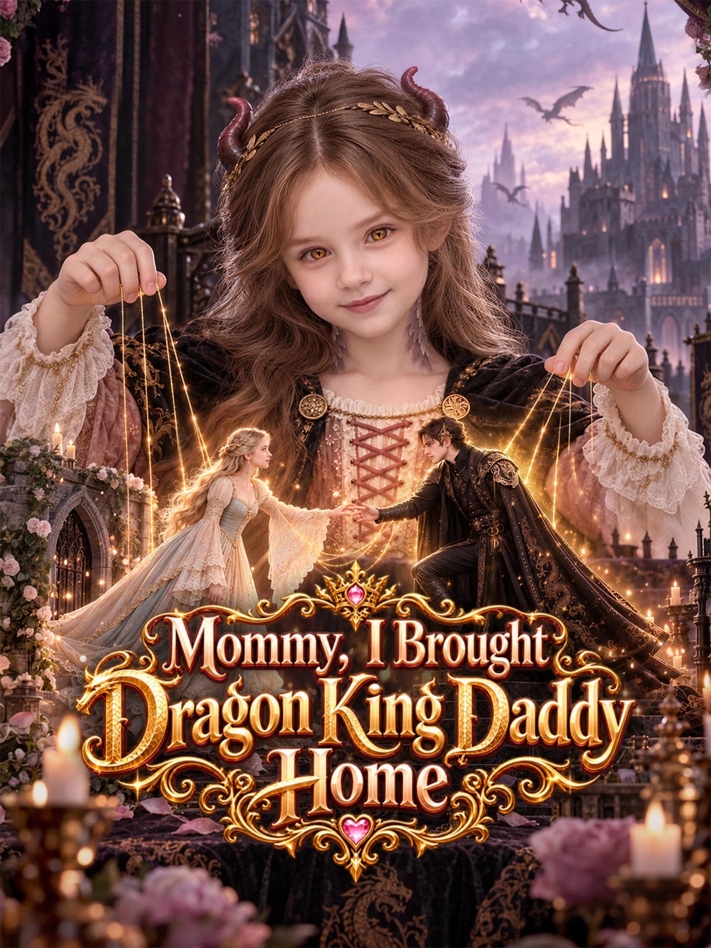 Official poster of Mommy, I Brought Dragon King Daddy Home, as shown on GoodShort