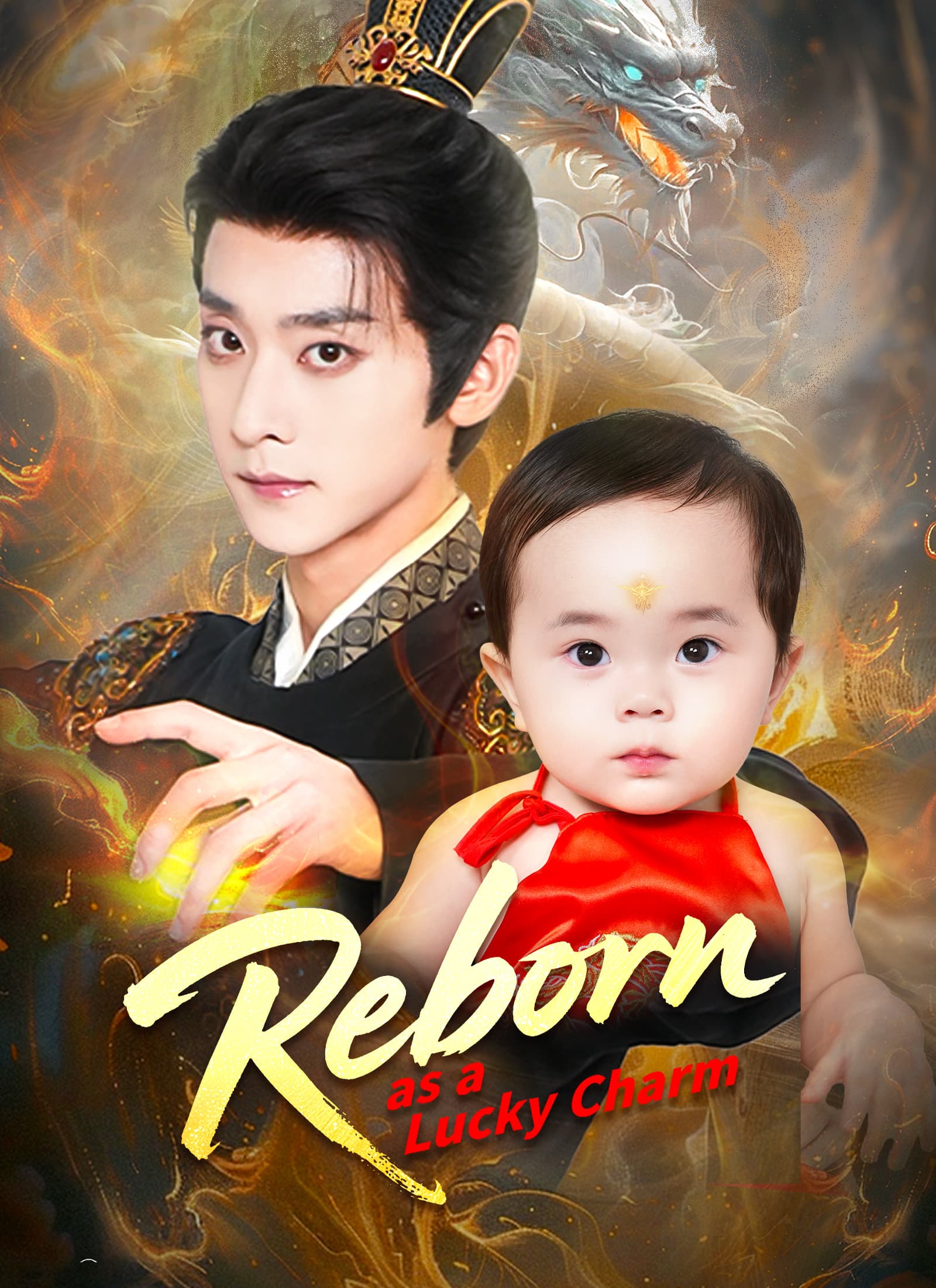 Official poster of [Dubbed]Reborn as a Lucky Charm, as shown on ShortMax