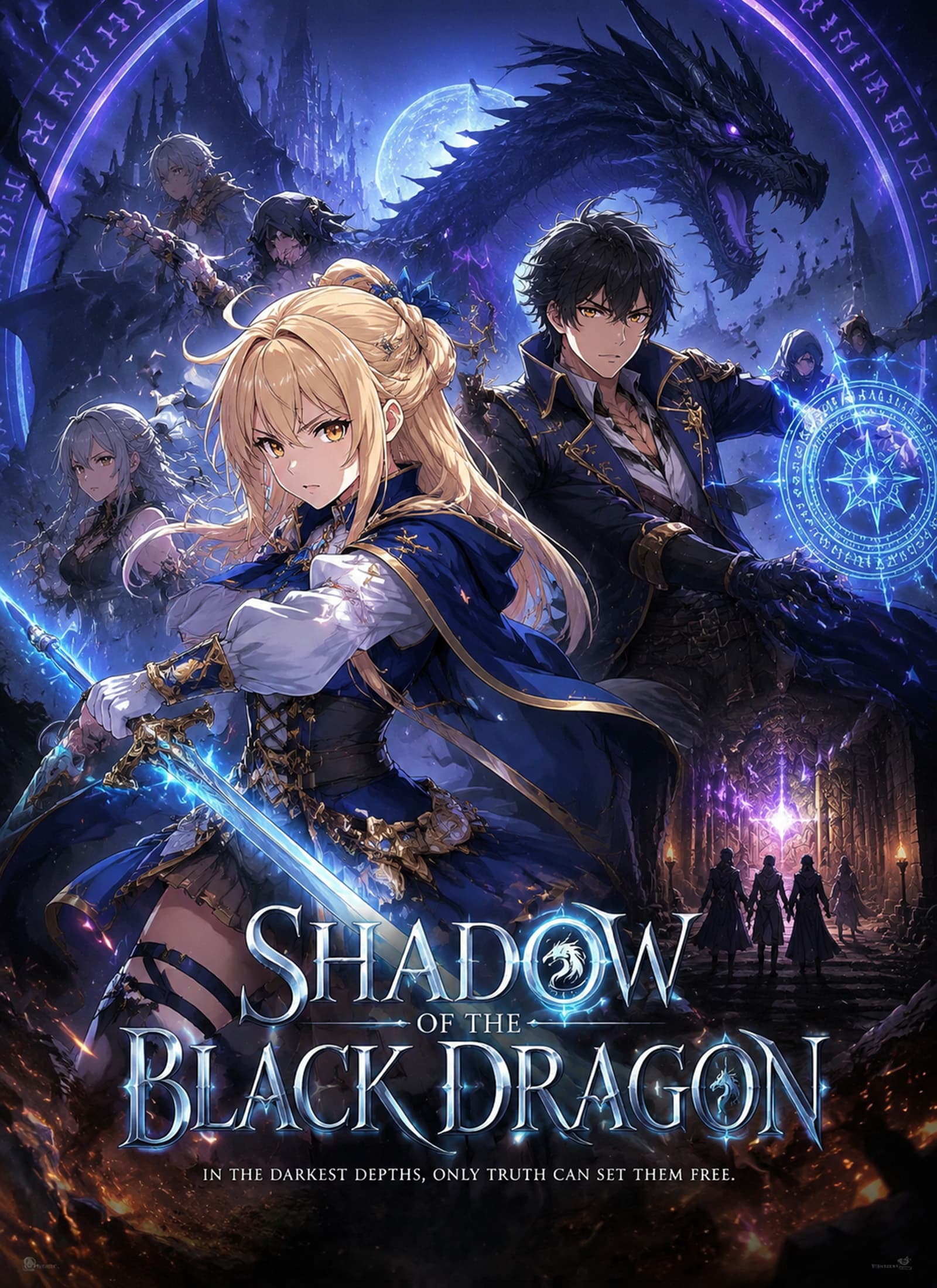 Official poster of [Dubbed] Shadow of the Black Dragon, as shown on ShortMax
