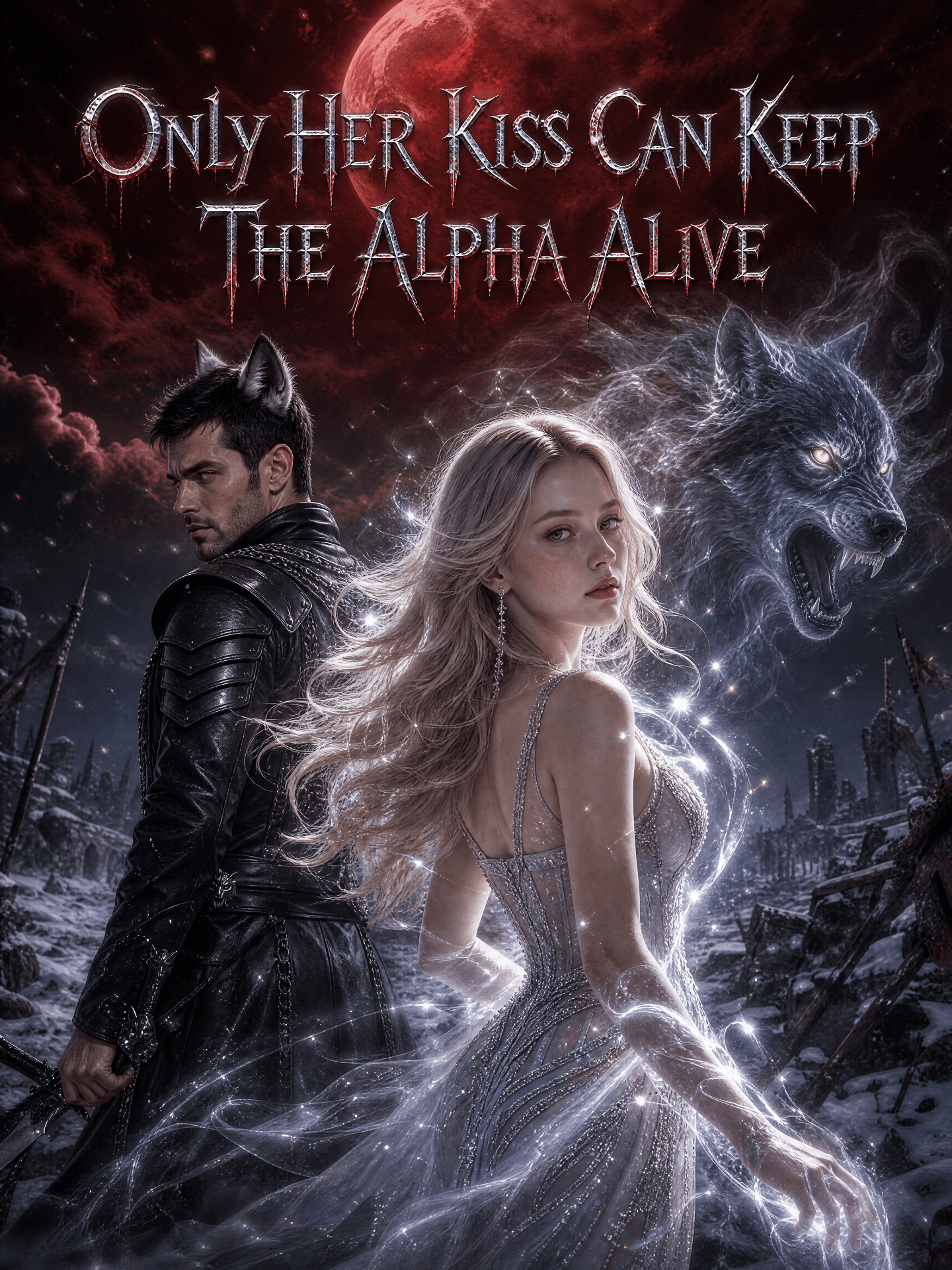 Official poster of Only Her Kiss Can Keep The Alpha Alive, as shown on VibeShort