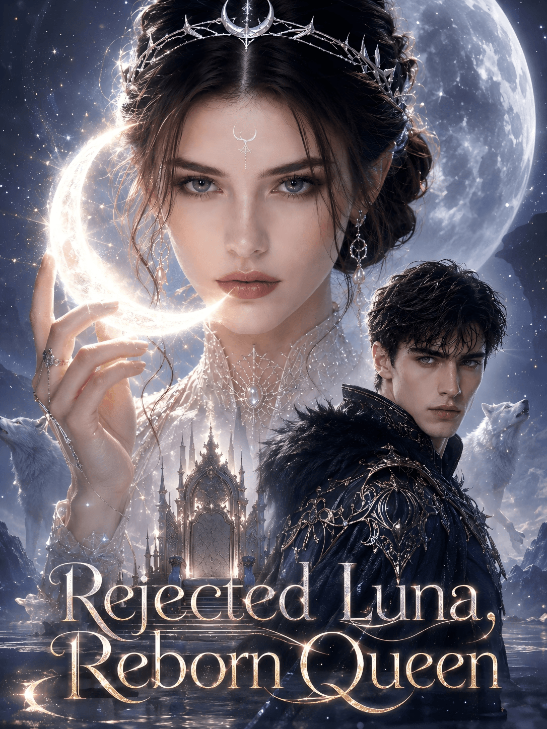 Official poster of Rejected Luna, Reborn Queen, as shown on VibeShort