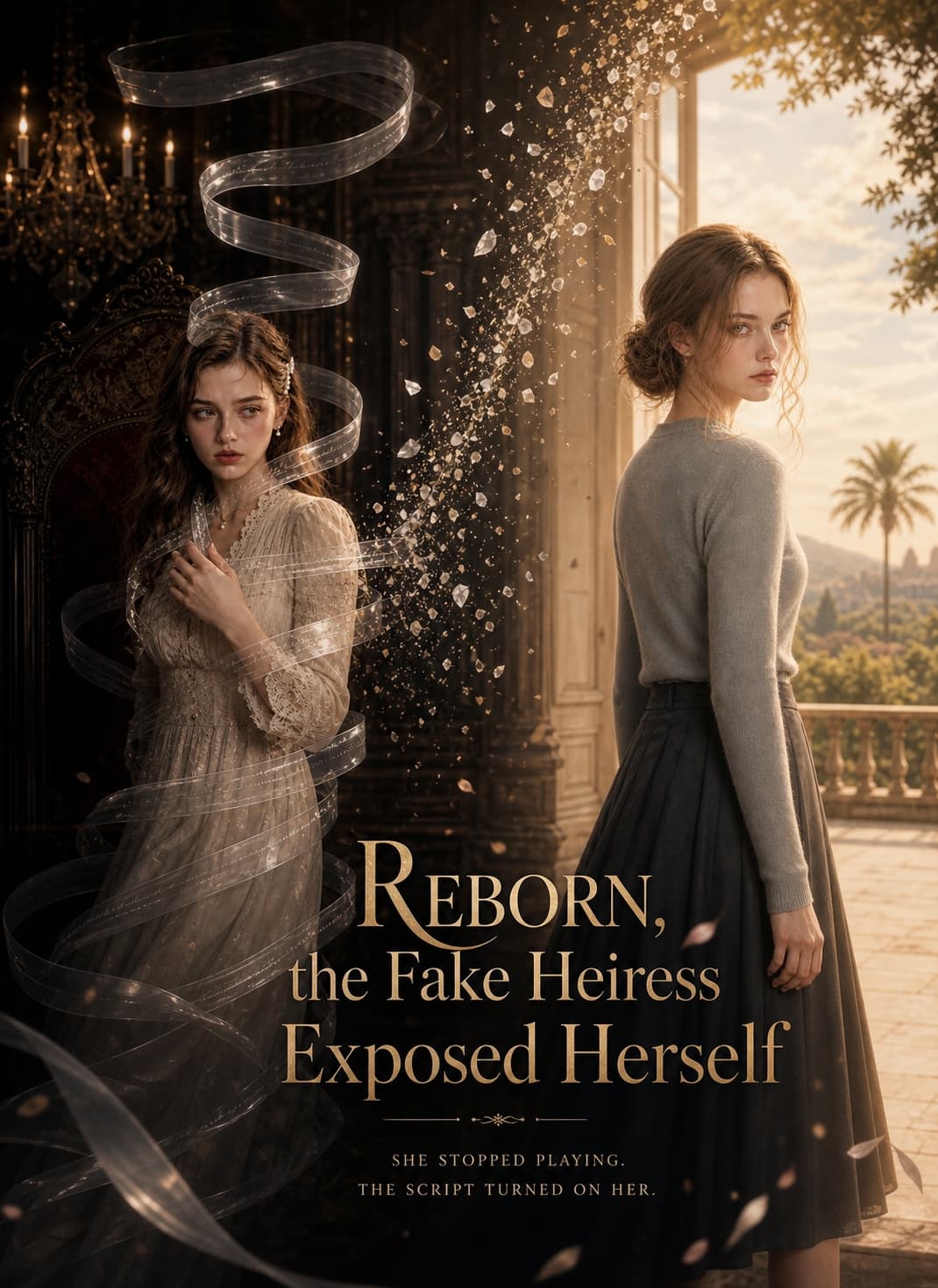 Official poster of Reborn, the Fake Heiress Exposed Herself, as shown on VibeShort