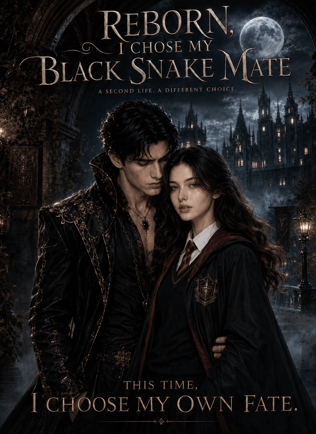 Official poster of Reborn, I Chose My Black Snake Mate, as shown on VibeShort