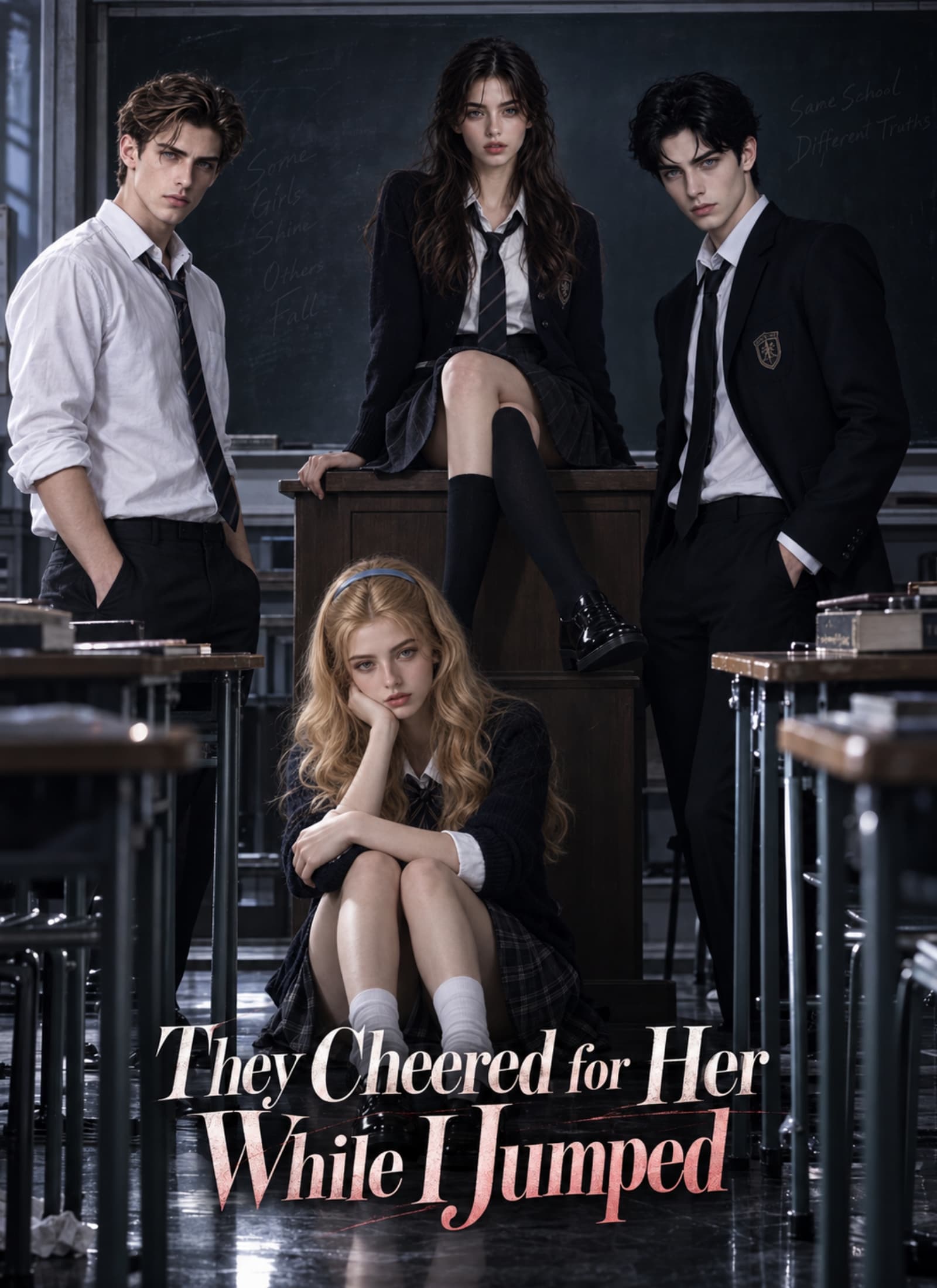 Official poster of They Cheered for Her While I Jumped, as shown on VibeShort