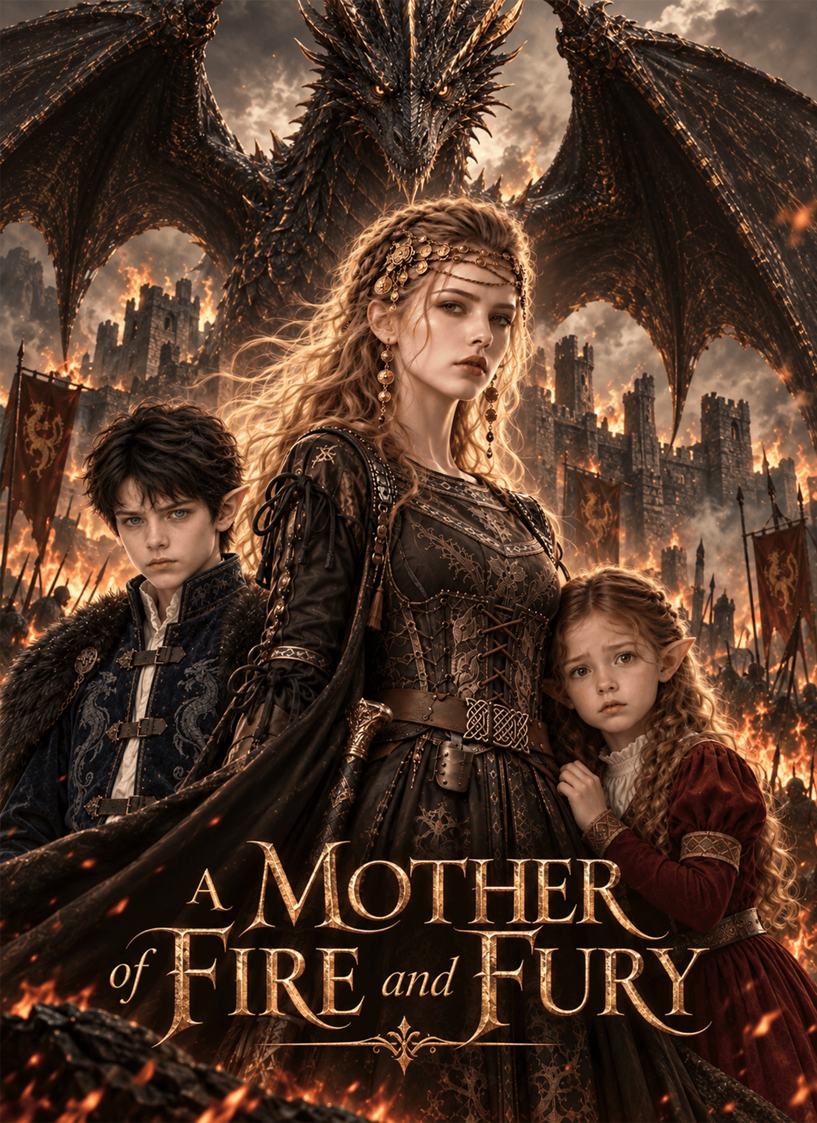Official poster of A Mother of Fire and Fury, as shown on VibeShort