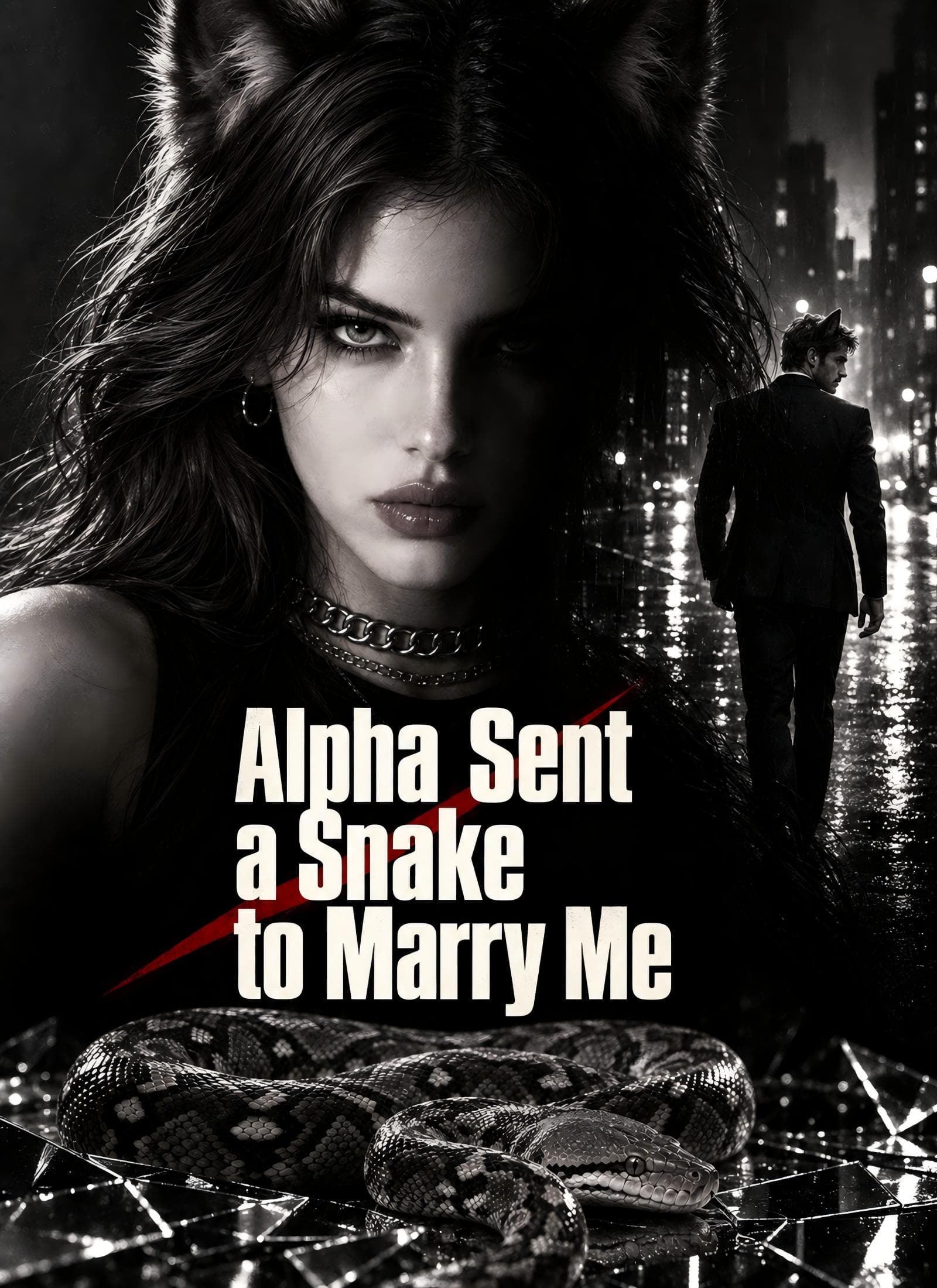 Official poster of Alpha Sent a Snake to Marry Me, as shown on VibeShort