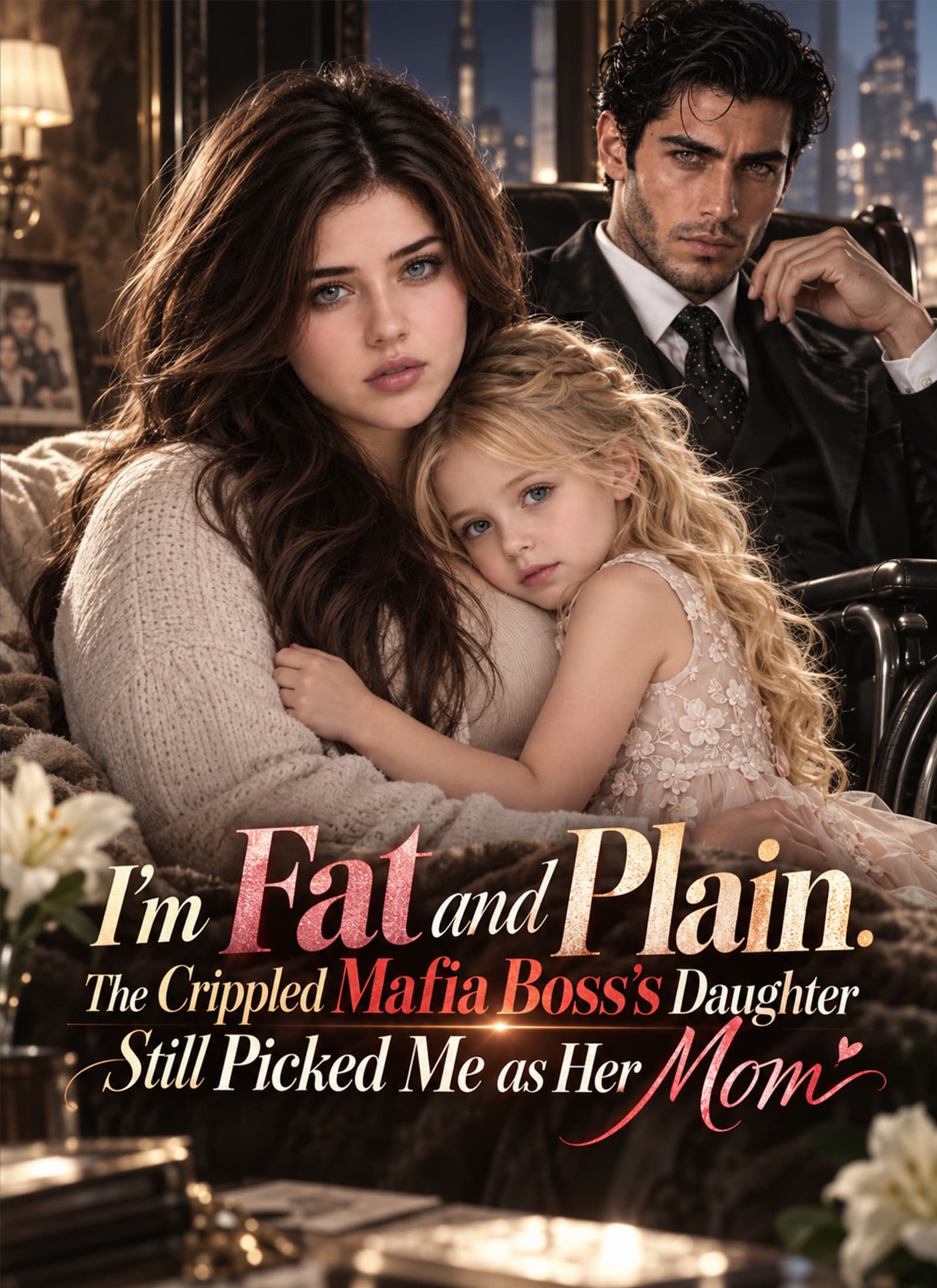 Official poster of I'm Fat and Plain. The Crippled Mafia Boss's Daughter Still Picked Me as Her Mom, as shown on VibeShort