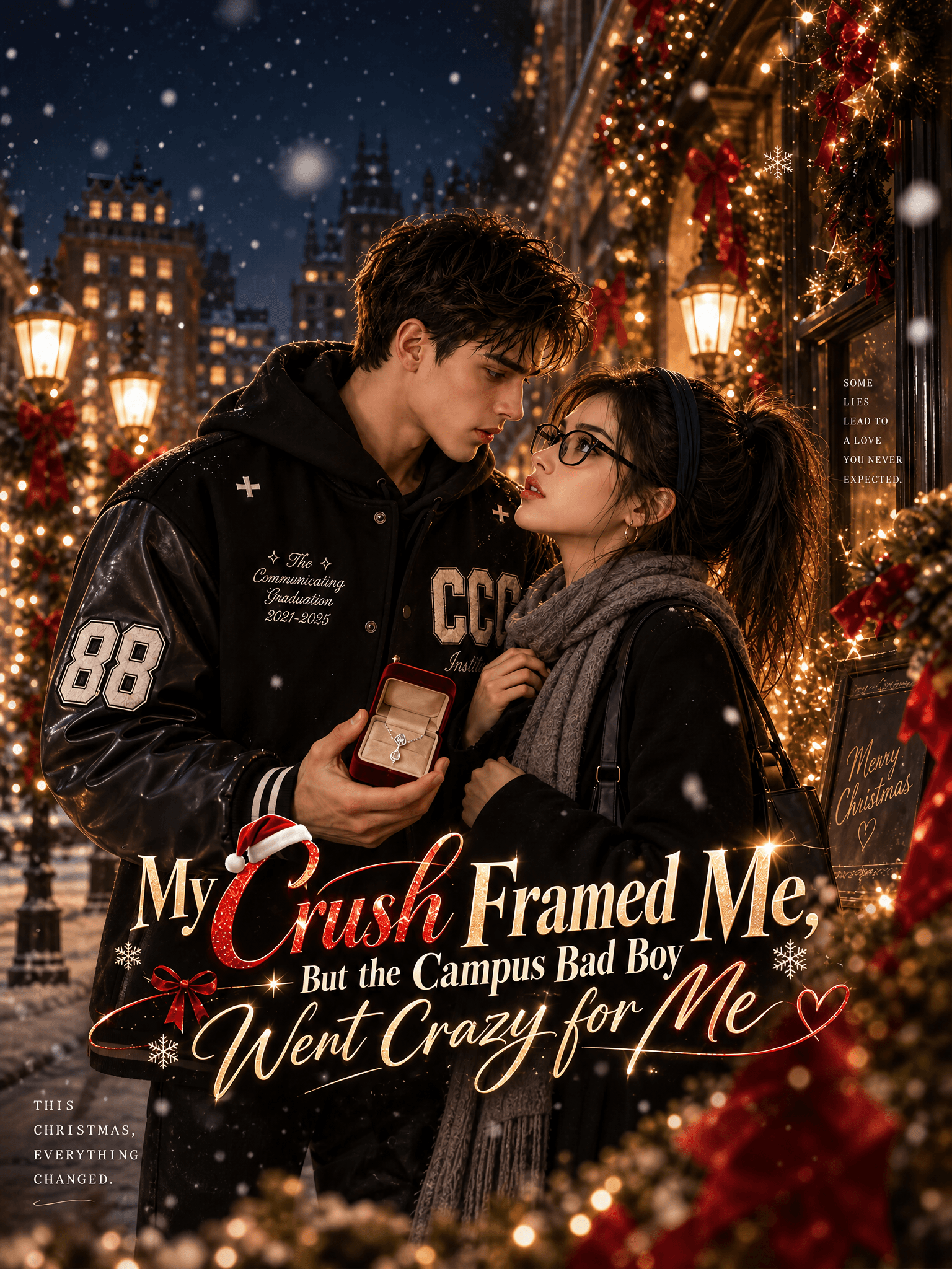 Official poster of My Crush Framed Me, But the Campus Bad Boy Went Crazy for Me, as shown on VibeShort