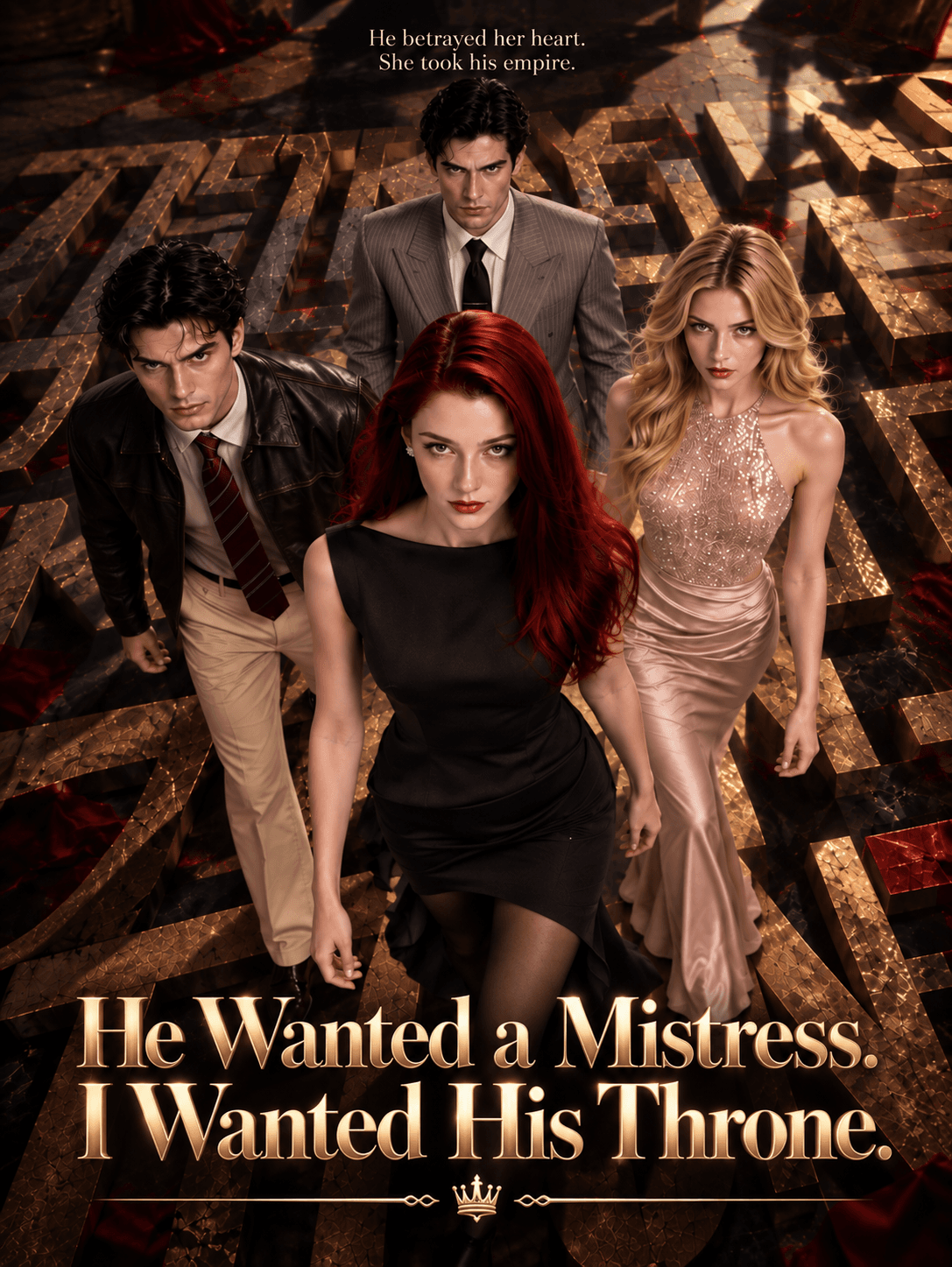 Official poster of He Wanted a Mistress. I Wanted His Throne., as shown on VibeShort