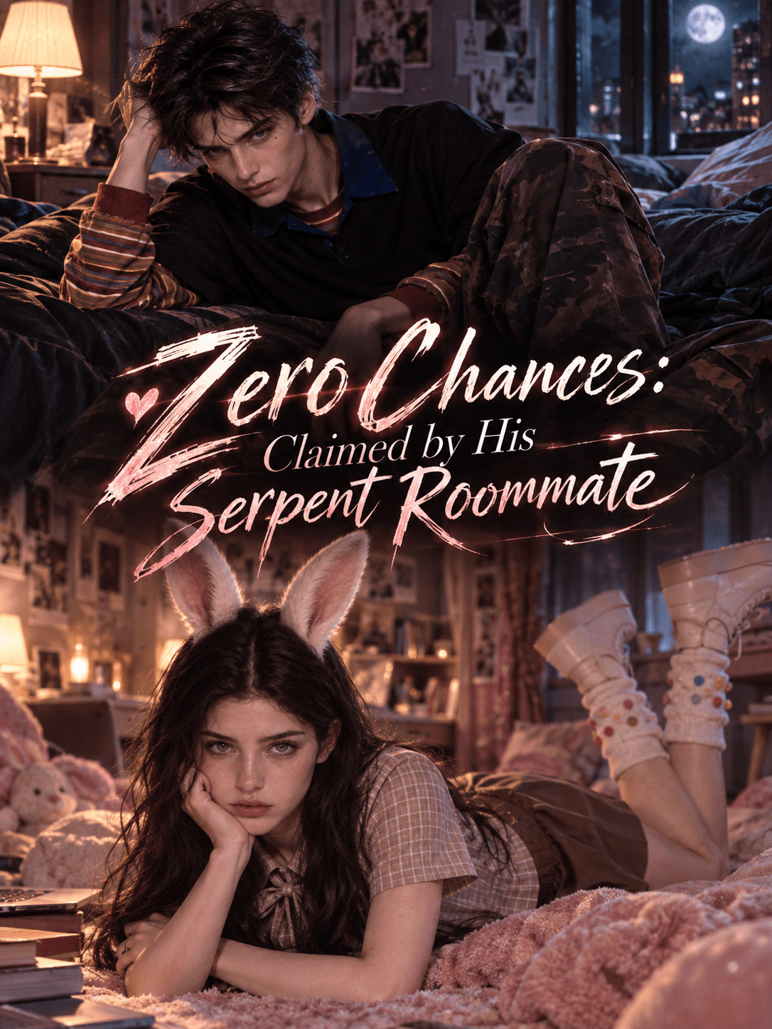 Official poster of Zero chances: claimed by His Serpent Roommate, as shown on VibeShort