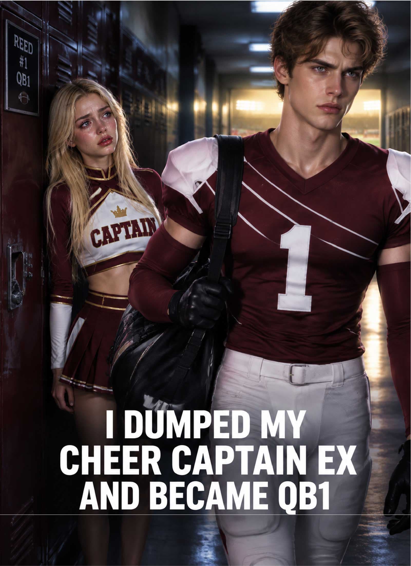 Official poster of Dumped My Cheer Captain Ex and Became QB1, as shown on VibeShort