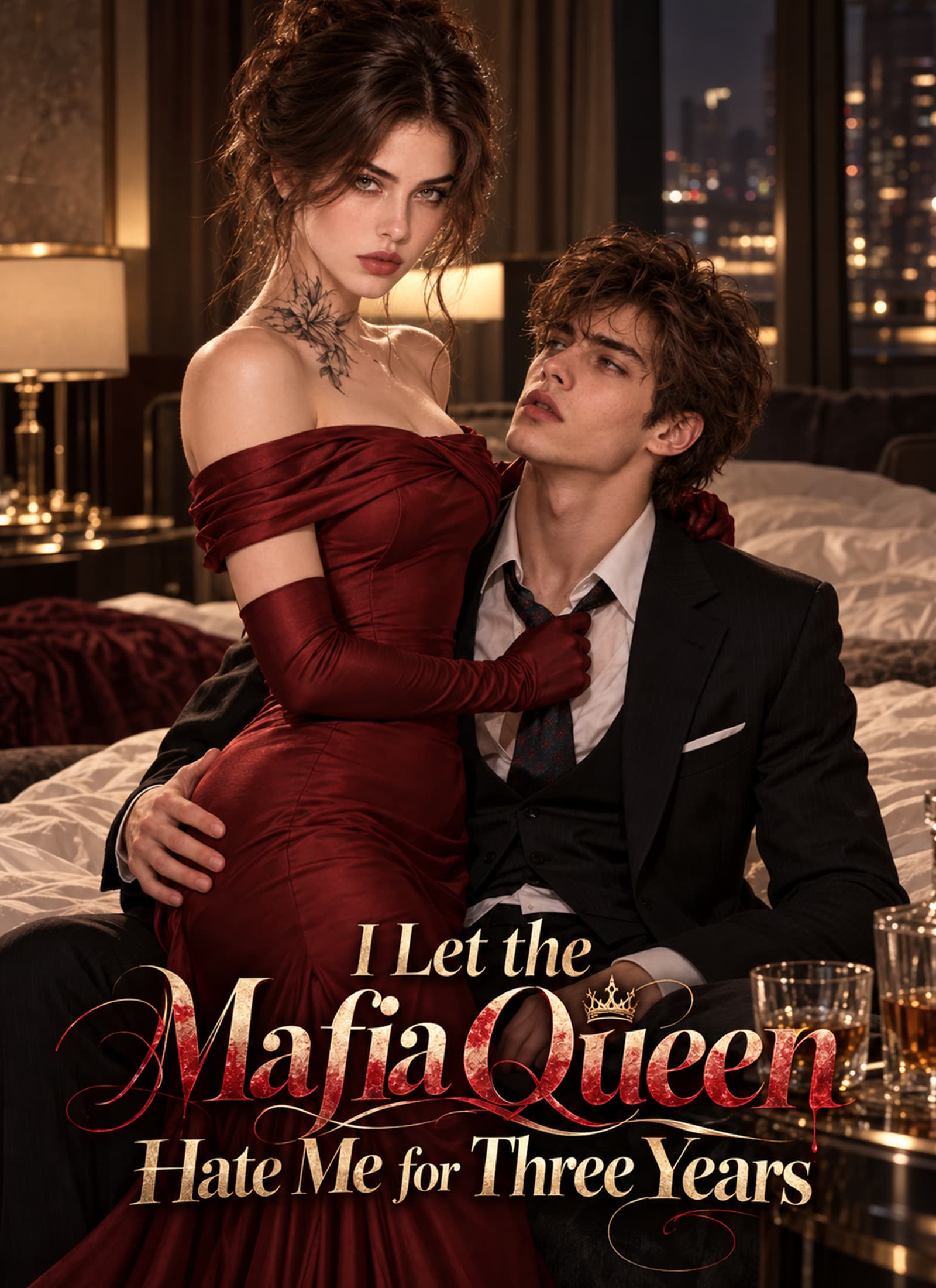 Official poster of I Let the Mafia Queen Hate Me for Three Years, as shown on VibeShort