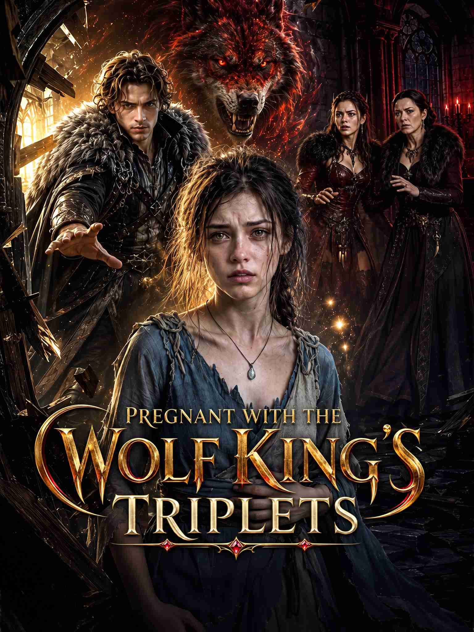 Official poster of Pregnant with the Wolf King's Triplets, as shown on Sereal+