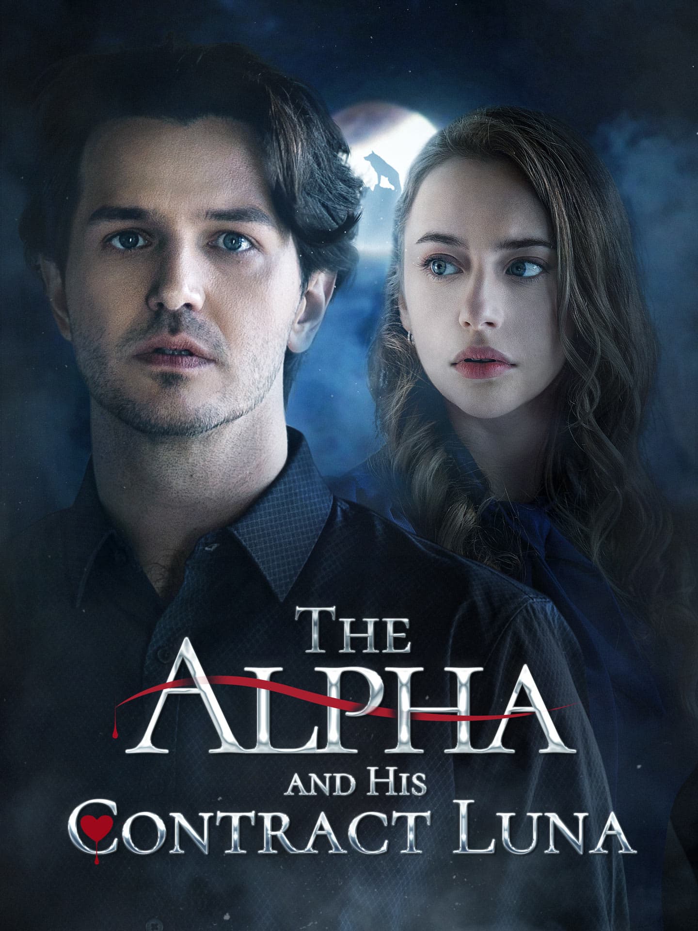 Official poster of The Alpha and His Contract Luna, as shown on GoodShort