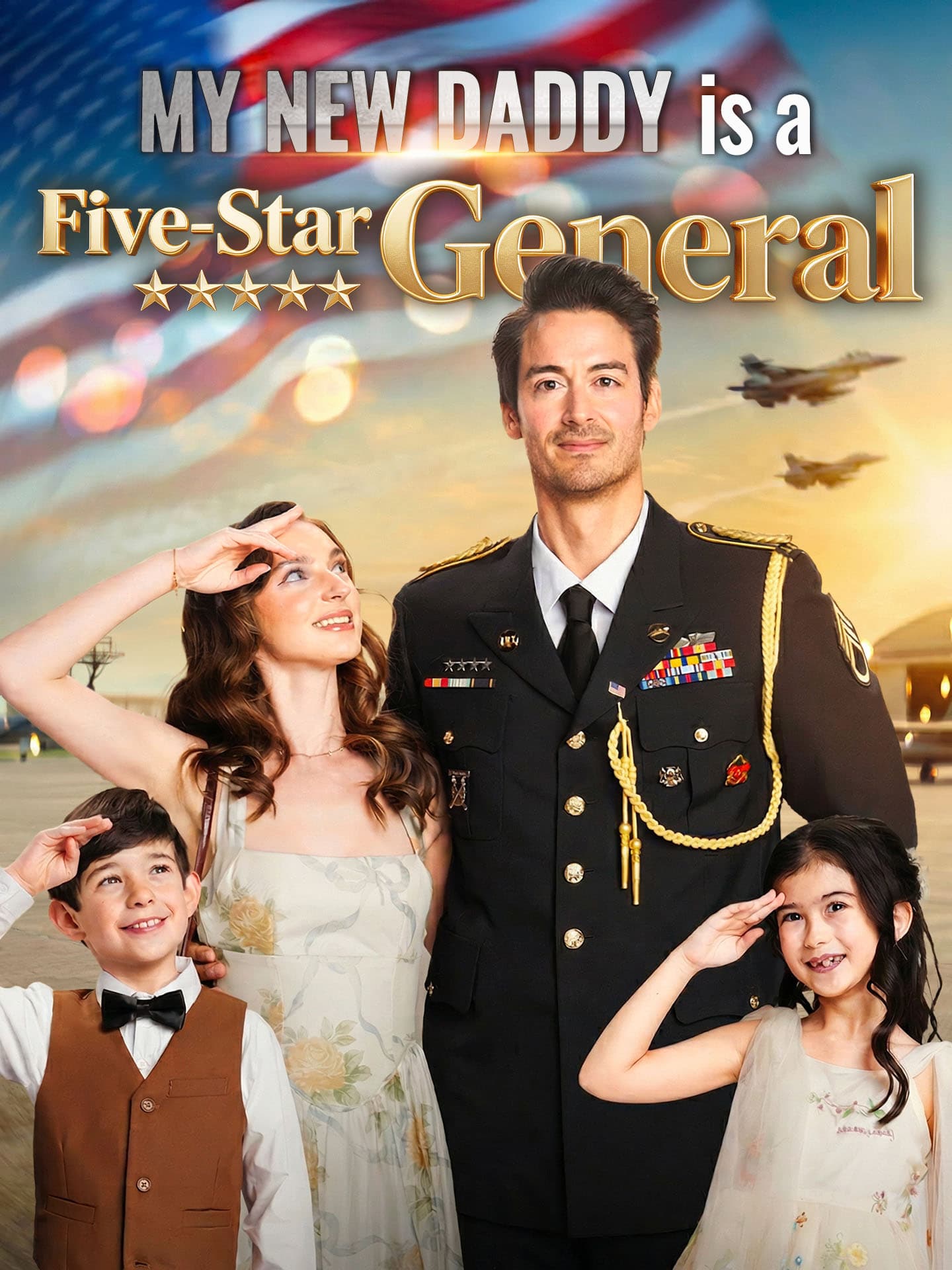 Official poster of My New Daddy is a Five-Star General, as shown on GoodShort