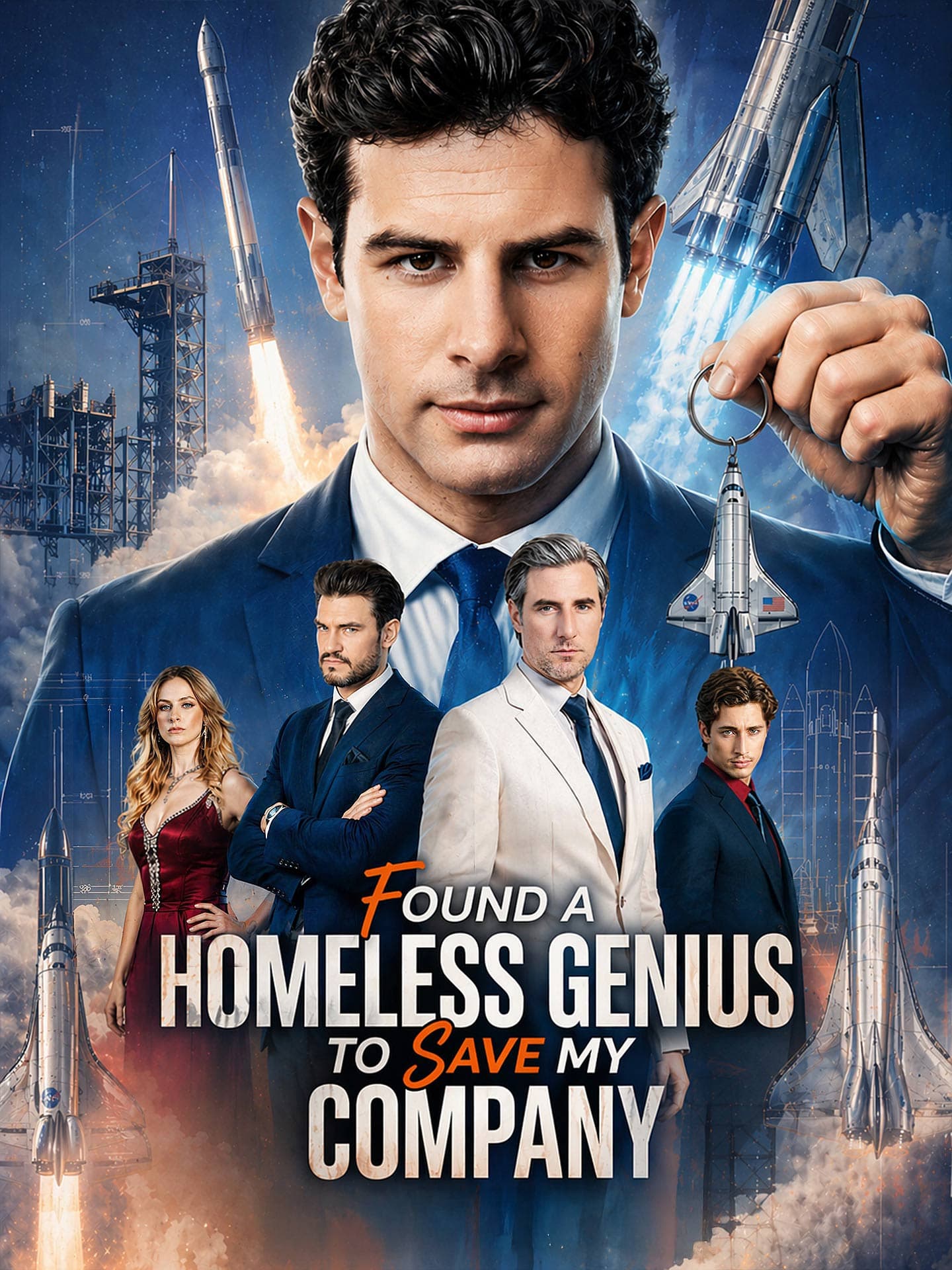 Official poster of Found A Homeless Genius To Save My Company, as shown on GoodShort