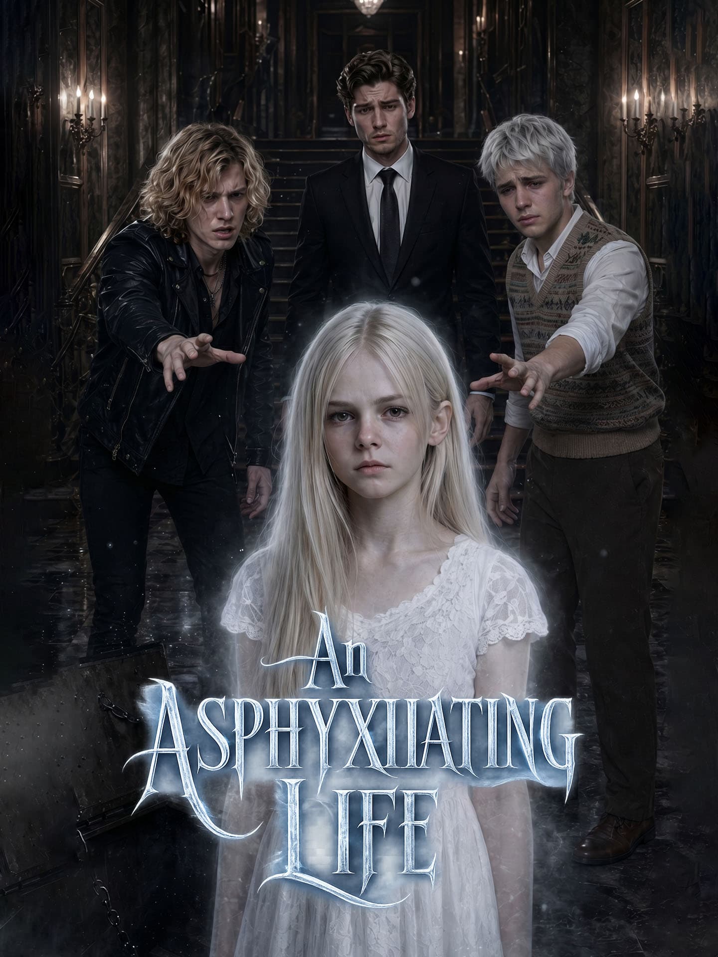 Official poster of An Asphyxiating Life, as shown on GoodShort
