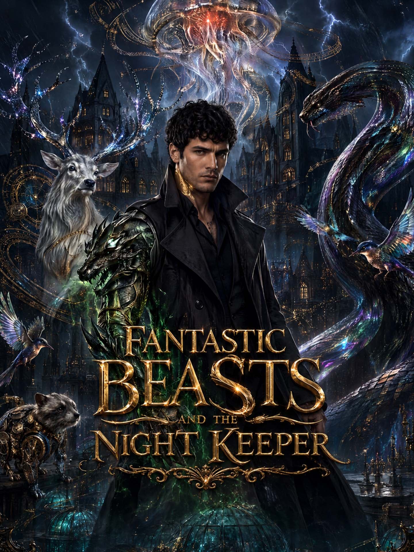 Official poster of Fantastic Beasts and the Night Keeper, as shown on GoodShort