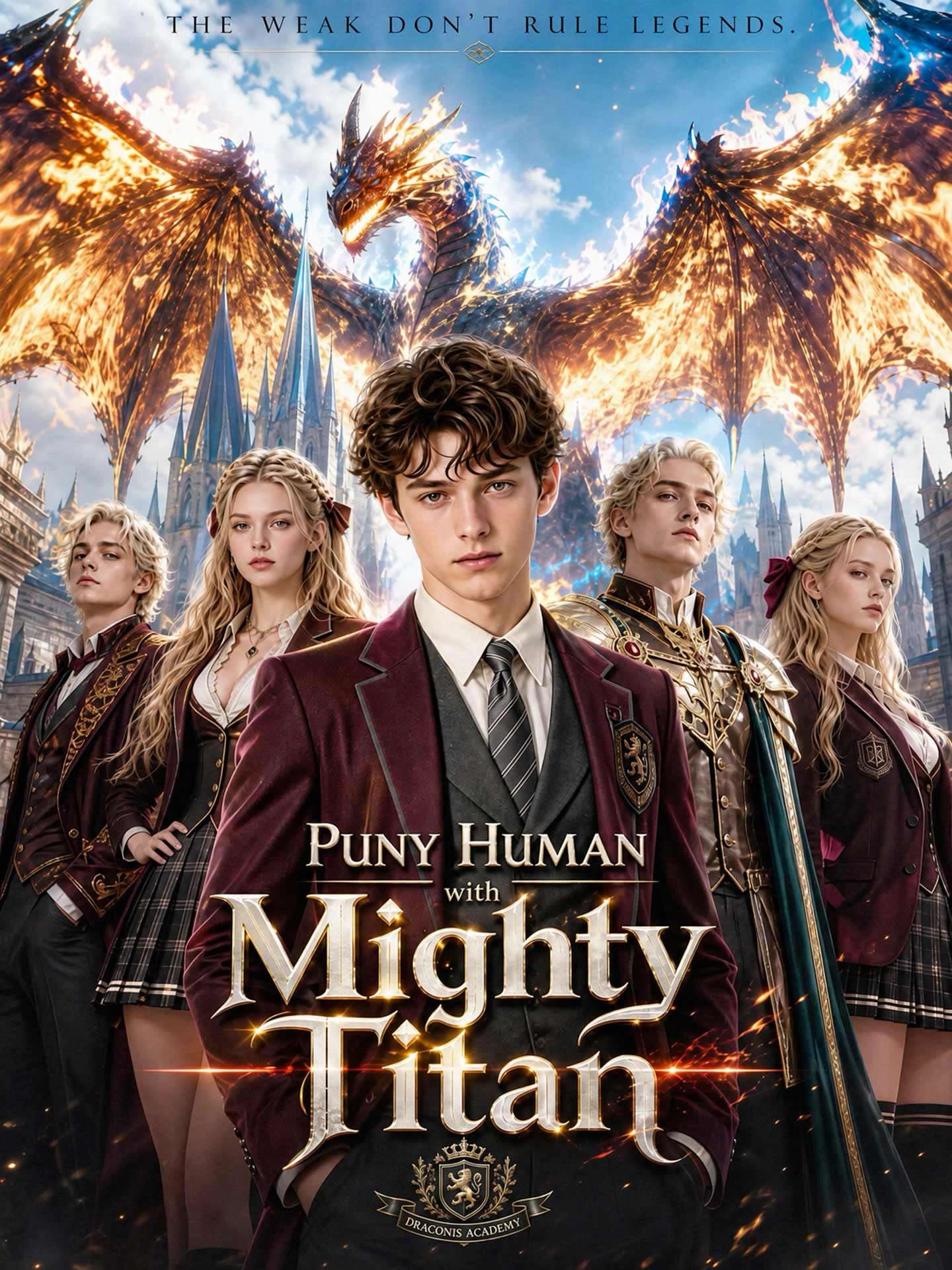 Official poster of Puny Human with Mighty Titan, as shown on GoodShort