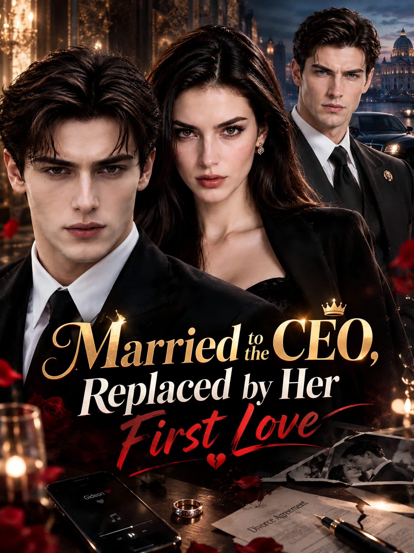 Official poster of Married to the CEO, Replaced by Her First Love, as shown on GoodShort