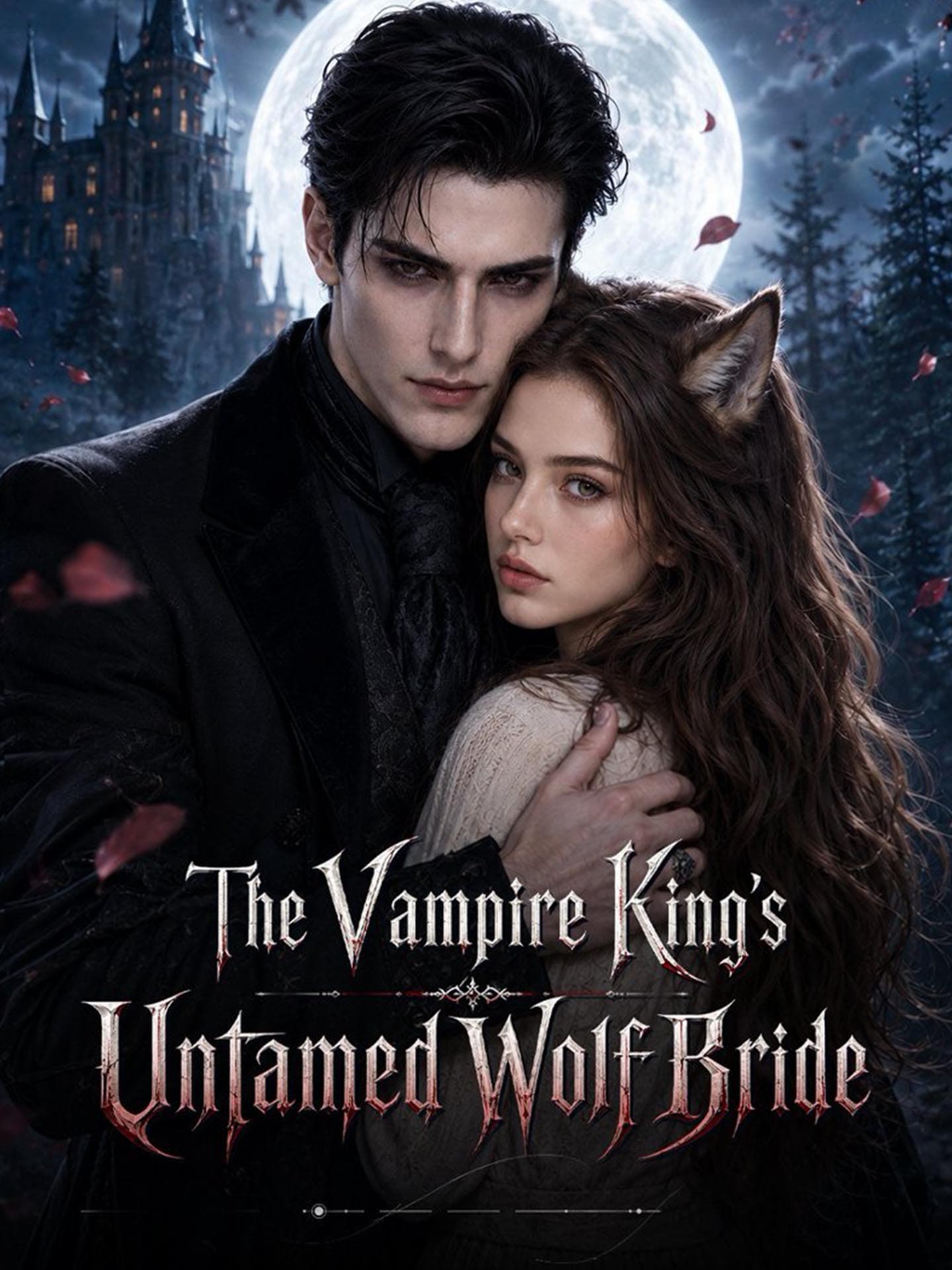 Official poster of The Vampire King's Untamed Wolf Bride, as shown on GoodShort