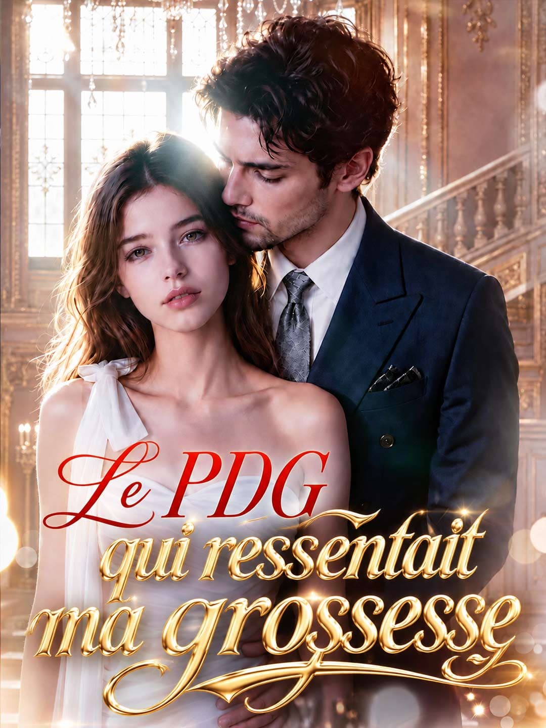 Official poster of Le PDG qui ressentait ma grossesse, as shown on GoodShort