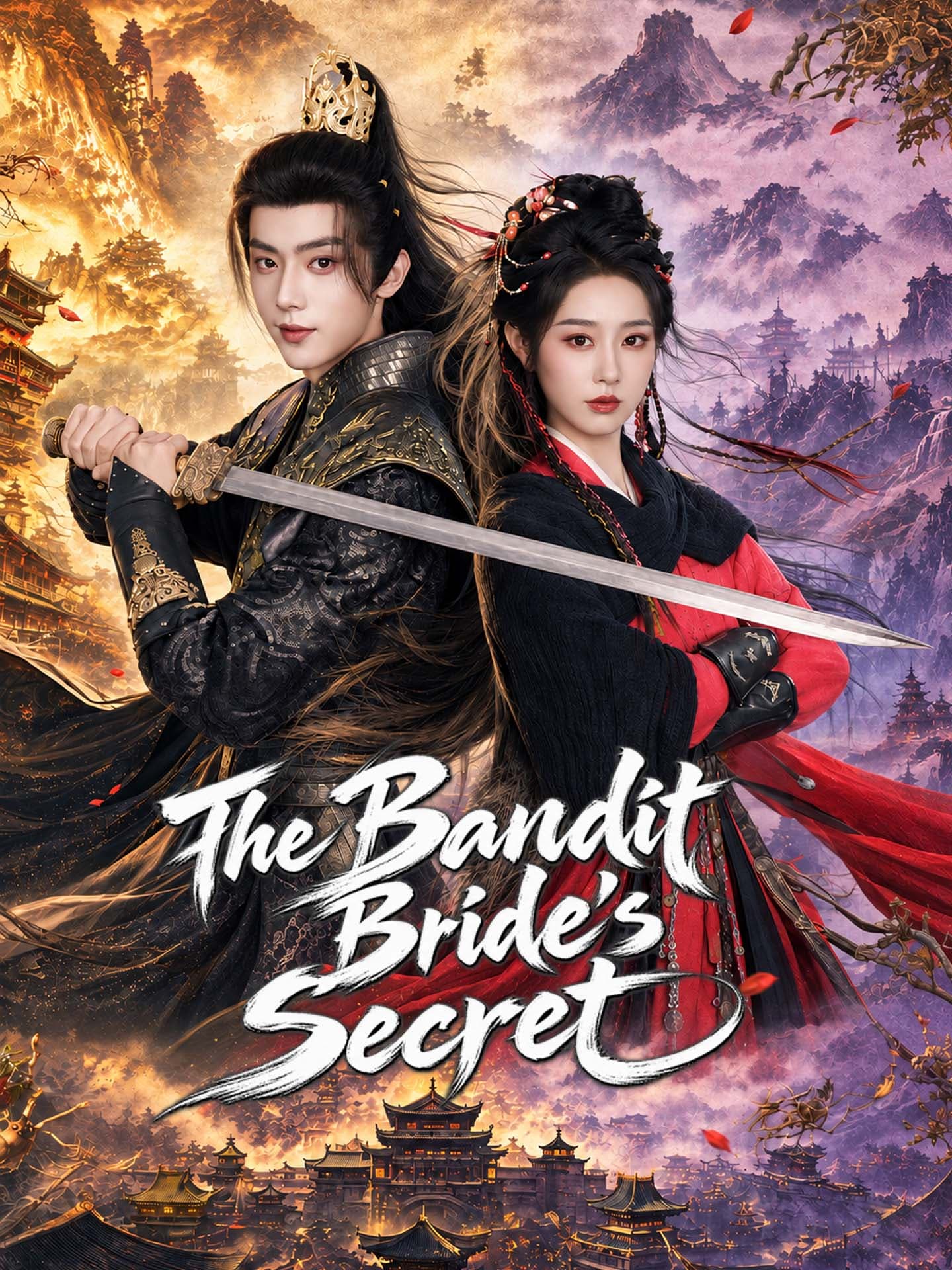 Official poster of The Bandit Bride's Secret, as shown on GoodShort