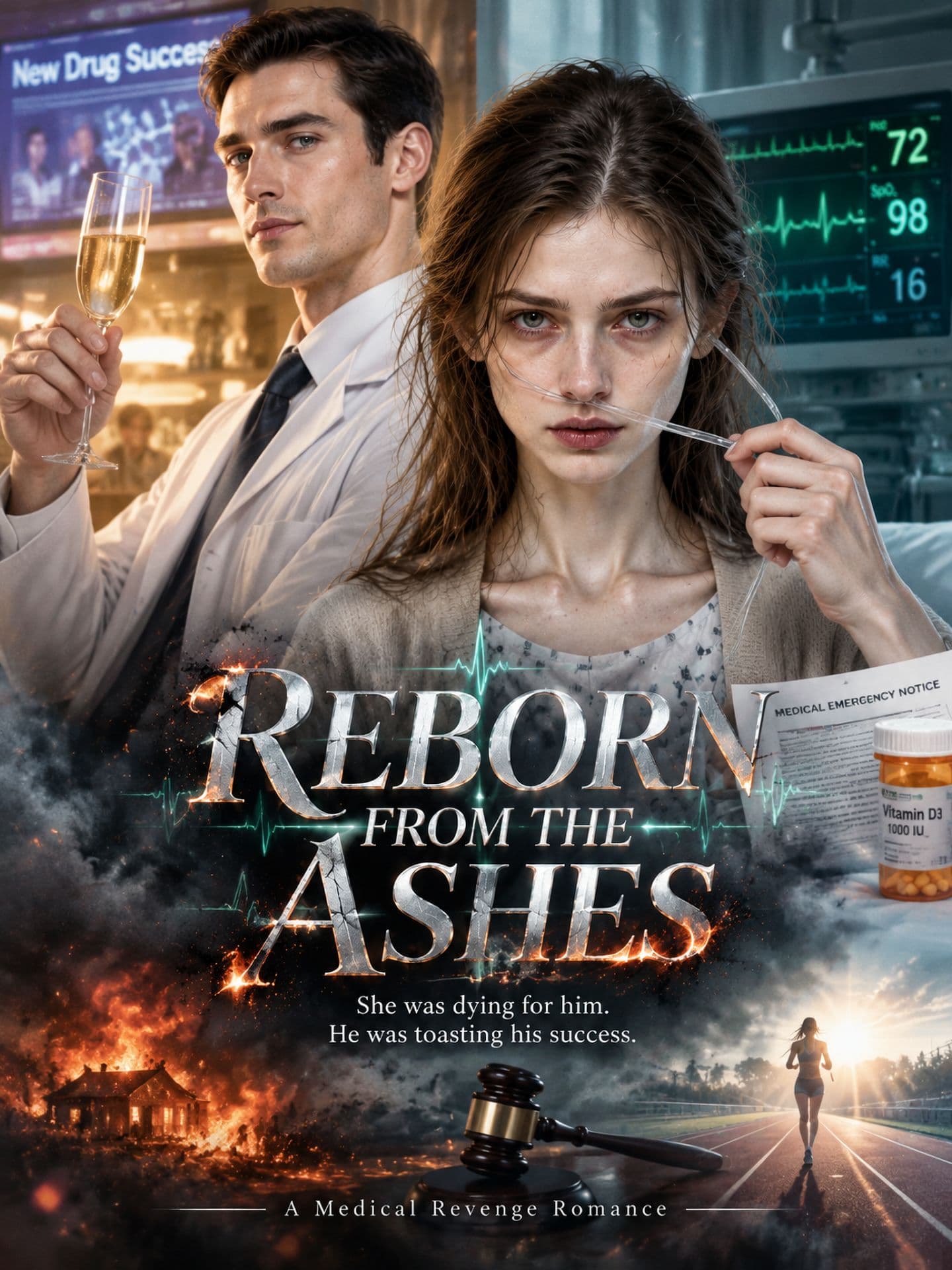 Official poster of Reborn From the Ashes, as shown on GoodShort