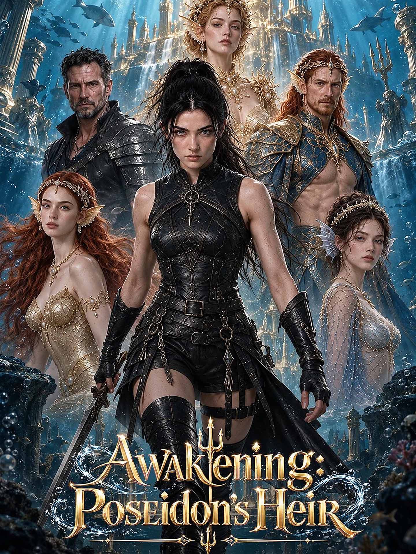 Official poster of Awakening: Poseidon's Heir, as shown on GoodShort