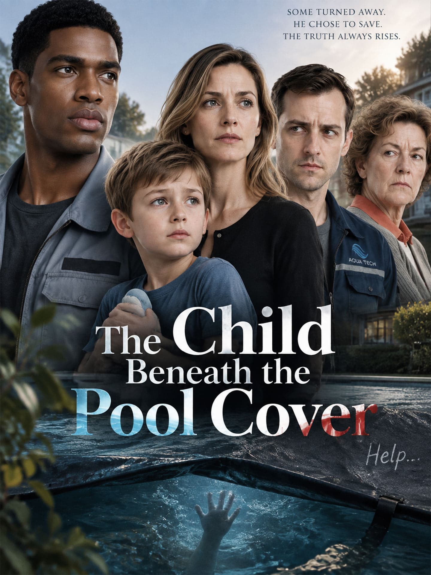 Official poster of The Child Beneath the Pool Cover, as shown on GoodShort
