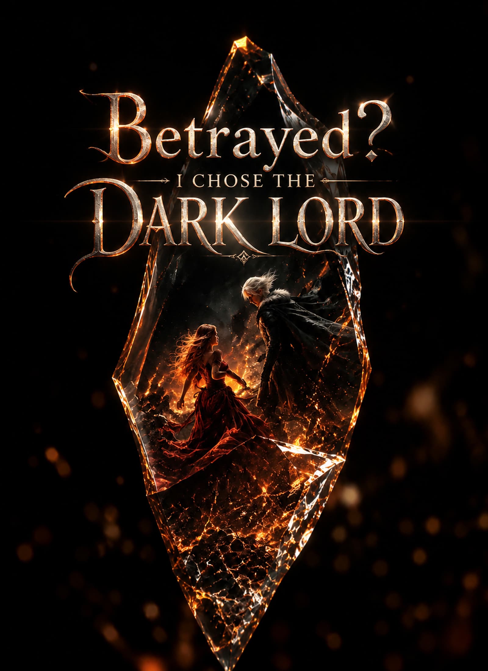 Official poster of Betrayed? I Chose the Dark Lord, as shown on StoryReel