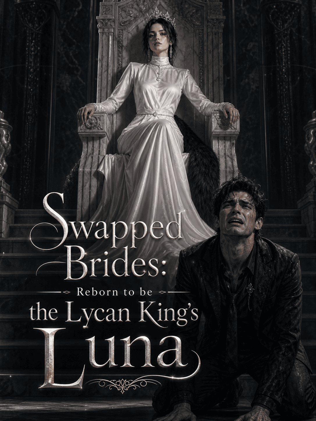 Official poster of Swapped Brides: Reborn to be the Lycan King's Luna, as shown on StoryReel