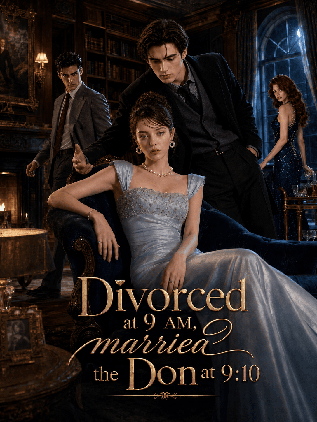 Official poster of Divorced at 9 AM, married the Don at 9:10, as shown on StoryReel