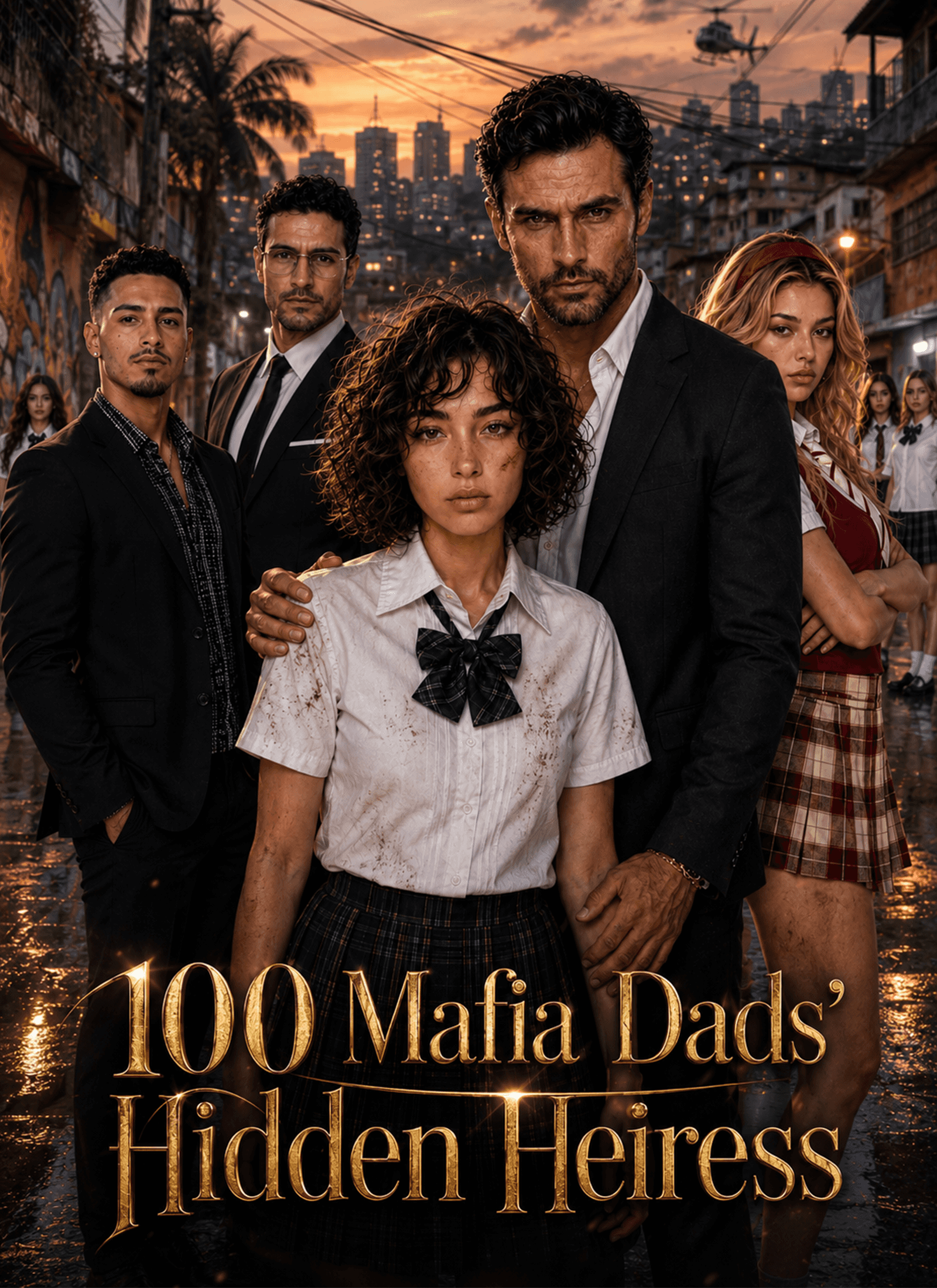 Poster of 100 Mafia Dads' Hidden Heiress