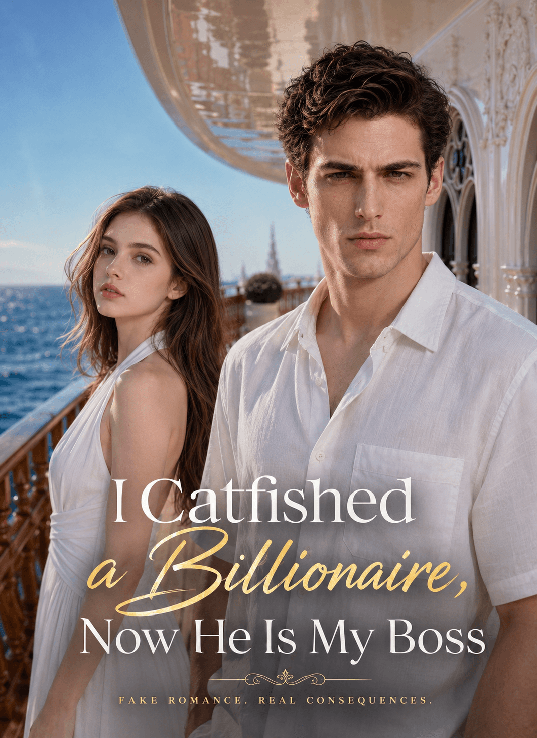 Official poster of I Catfished a Billionaire, Now He Is My Boss, as shown on StoryReel