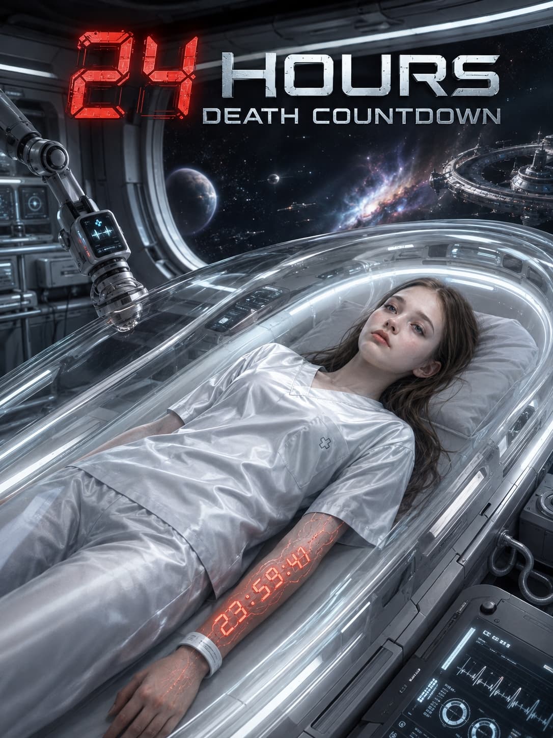 Official poster of 24 Hours Death Countdown: The Broken S-Class Mecha Pilot, as shown on StoryReel